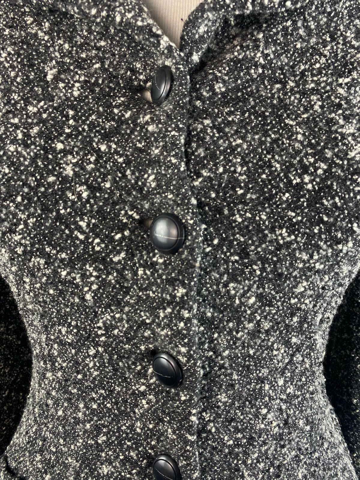 Designer Bitte Kai Rand Gray Wool Button Up Blazer Jacket Size 46 Size M / US 6-8 / IT 42-44 - 3 Thumbnail