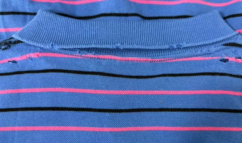 Balenciaga Balenciaga 25ss New Wheat Spike Striped Polo Shirt Size US S / EU 44-46 / 1 - 4 Thumbnail