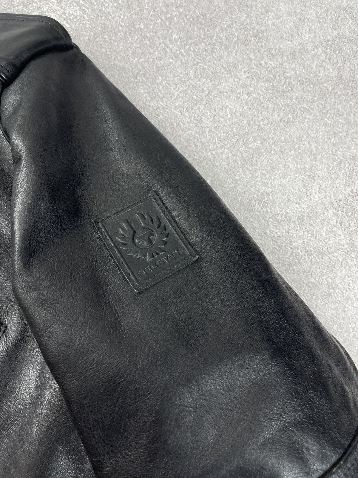 Belstaff Belstaff Black Leather Sidmouth Biker Jacket Size 54 Size US L / EU 52-54 / 3 - 5 Thumbnail