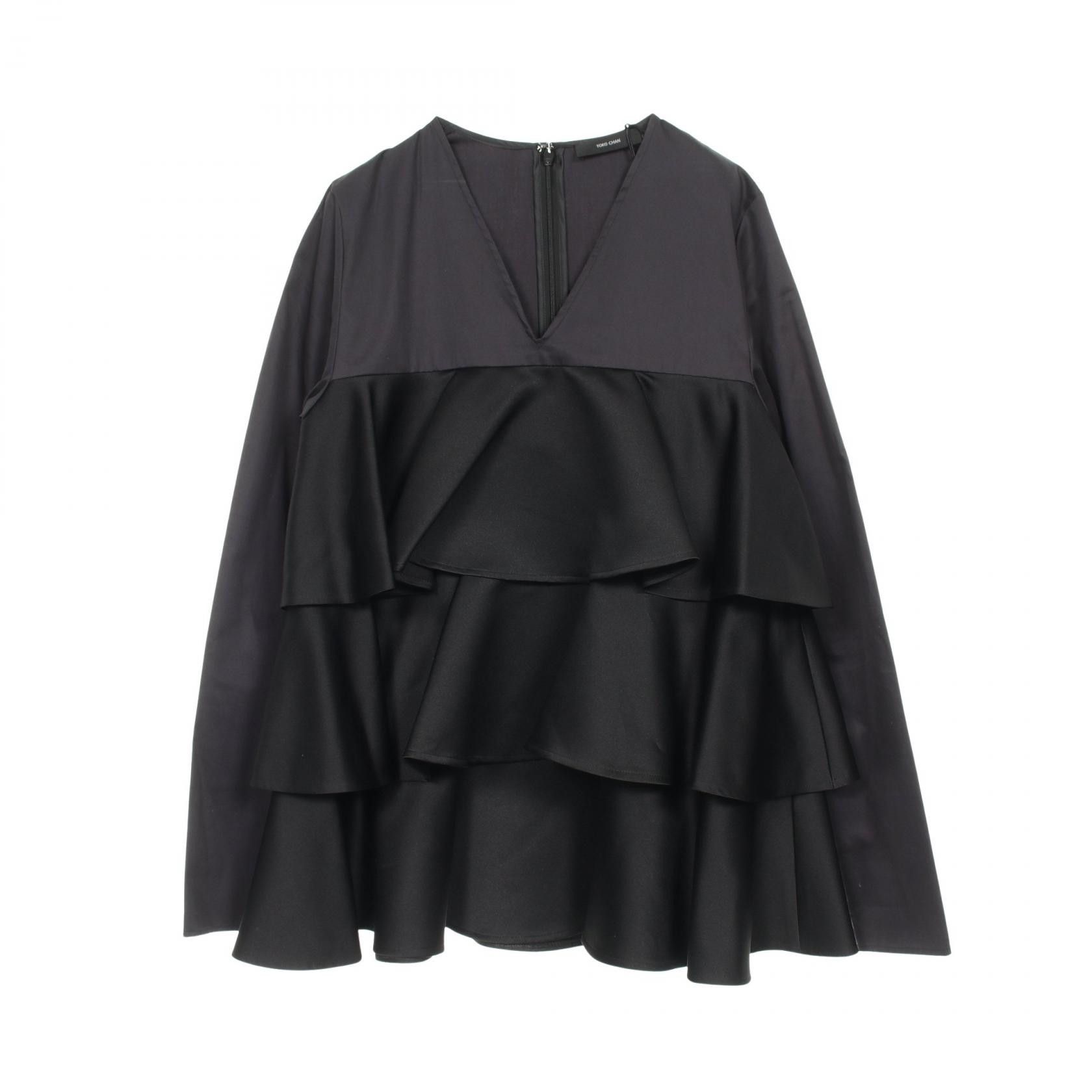 Other Other YOKO CHAN Long Sleeve Waffle Layer Cotton Polyester Blouse Cotton Tops YCB-523-350 Size ONE SIZE - 1 Thumbnail