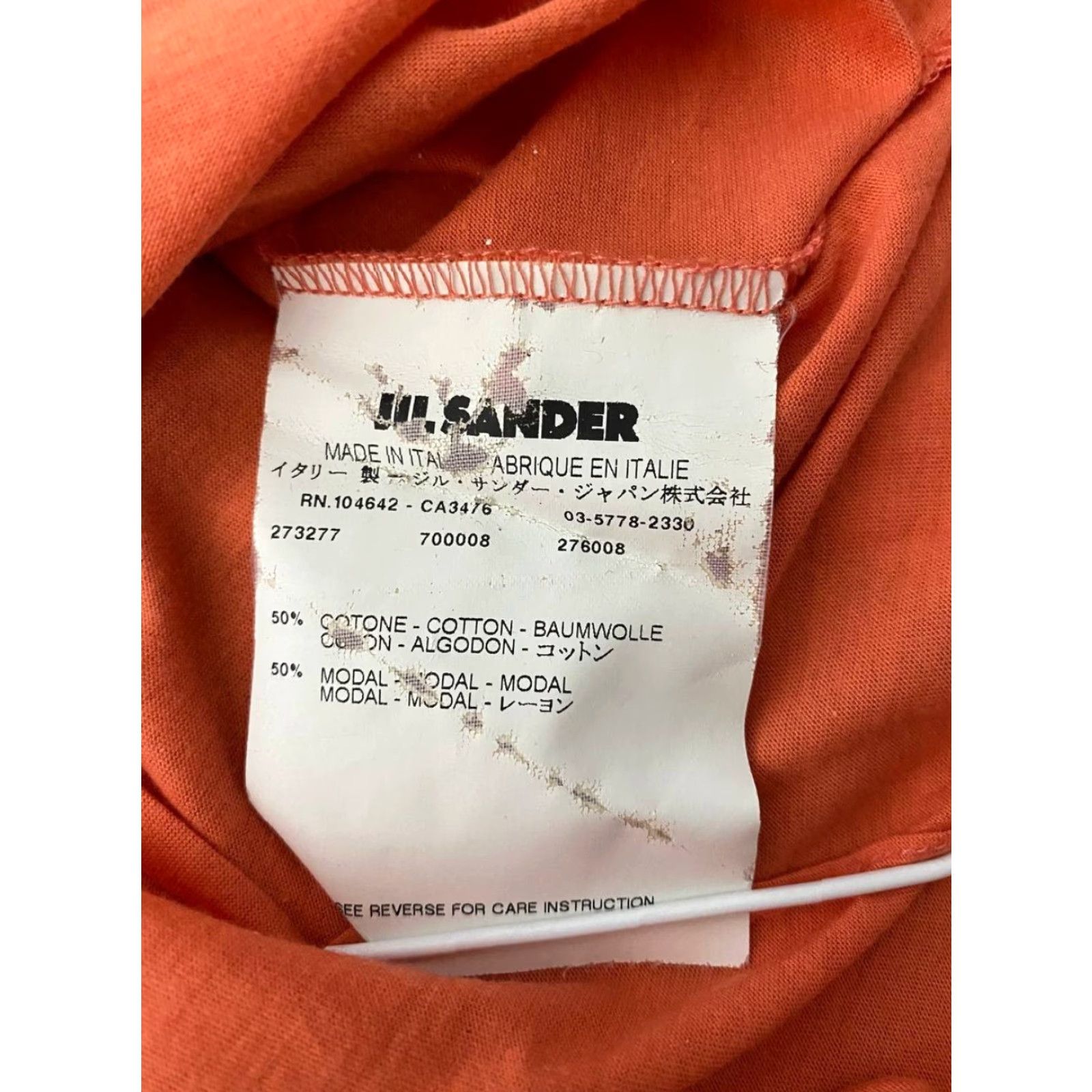 Jil Sander Jil Sander Womens Crop Top M Orange Long Sleeve Crew Neck Pullover Blouse Size M / US 6-8 / IT 42-44 - 4 Thumbnail