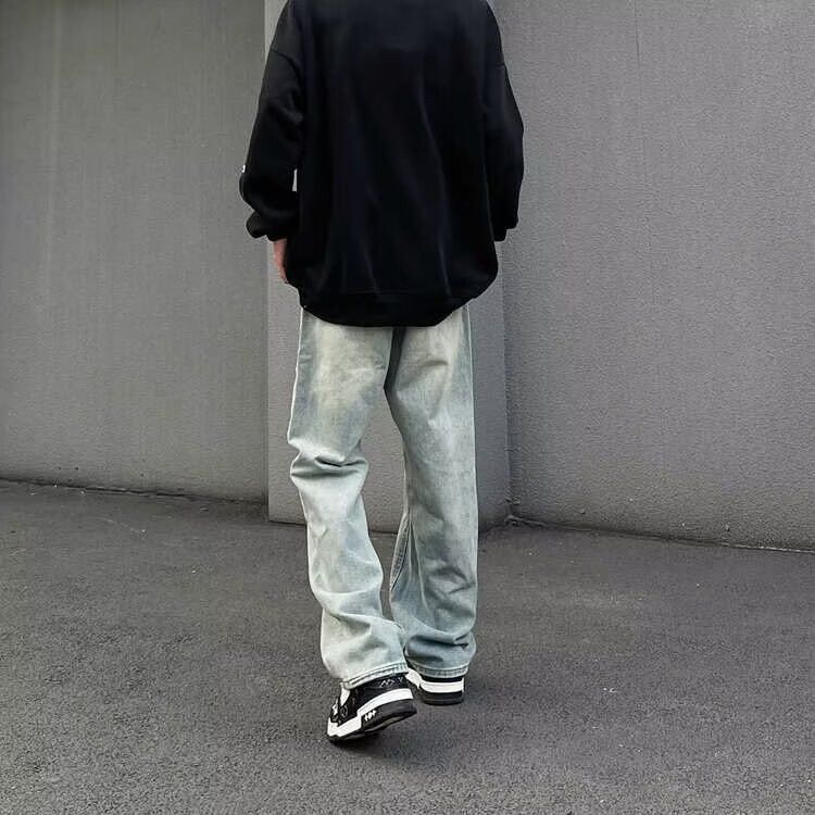 Japanese Brand × Jean Retro loose ripped high street jeans Size US 32 / EU 48 - 3 Thumbnail