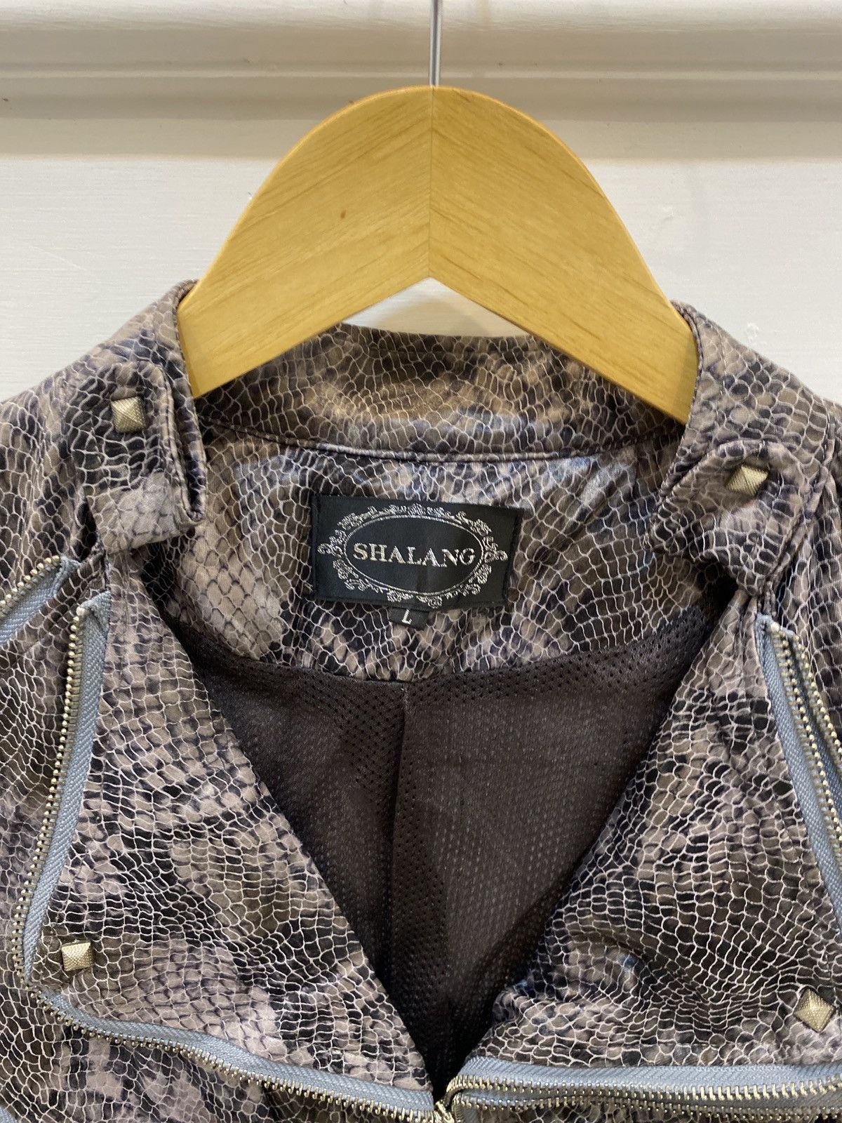 Isamu Katayama Backlash Shalang Snake Skin Leather Vkei Jacket Size US S / EU 44-46 / 1 - 4 Thumbnail