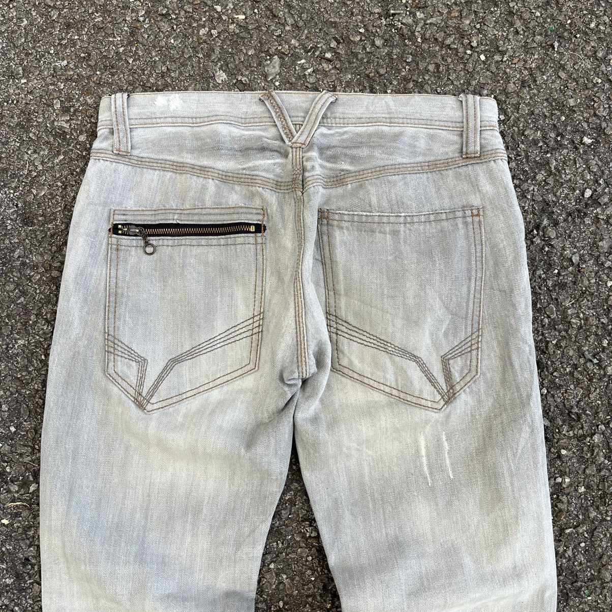 Nicole Club Distressed Zipper Denim Hideaways Nicole Club For Men Jeans Size US 29 - 11 Thumbnail