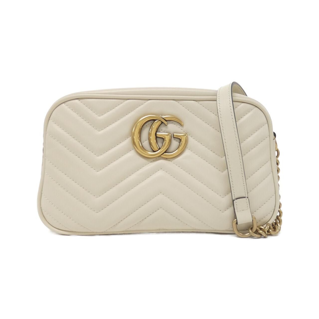 Gucci Gucci Gucci GG MARMONT Quilted Chevron Leather Shoulder Bag Leather Shoulder Bag 447632 DTD1T Size ONE SIZE - 1 Thumbnail