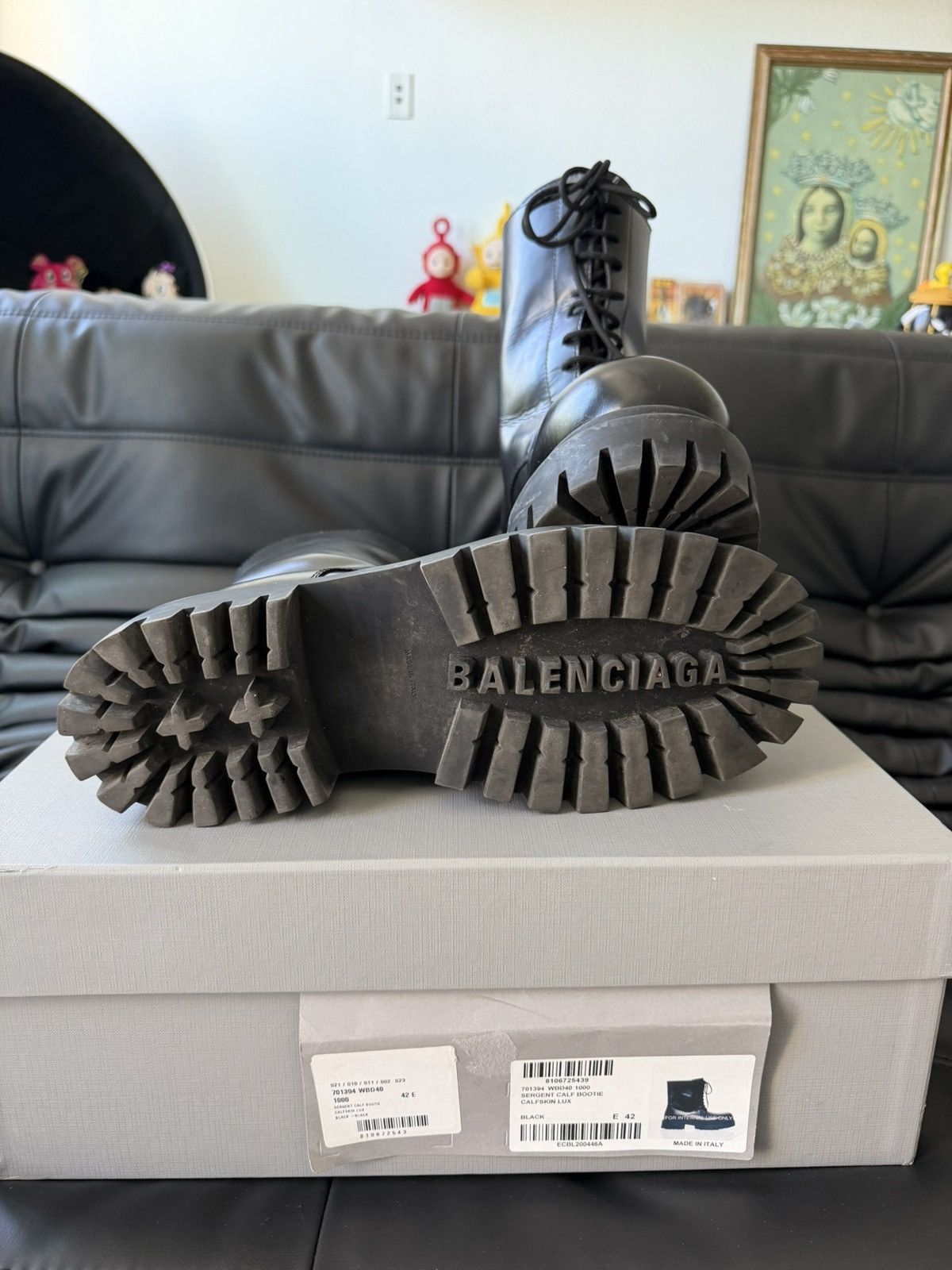 Balenciaga Balenciaga Sergent Calf Bootie Size US 8.5 / EU 41-42 - 5 Thumbnail