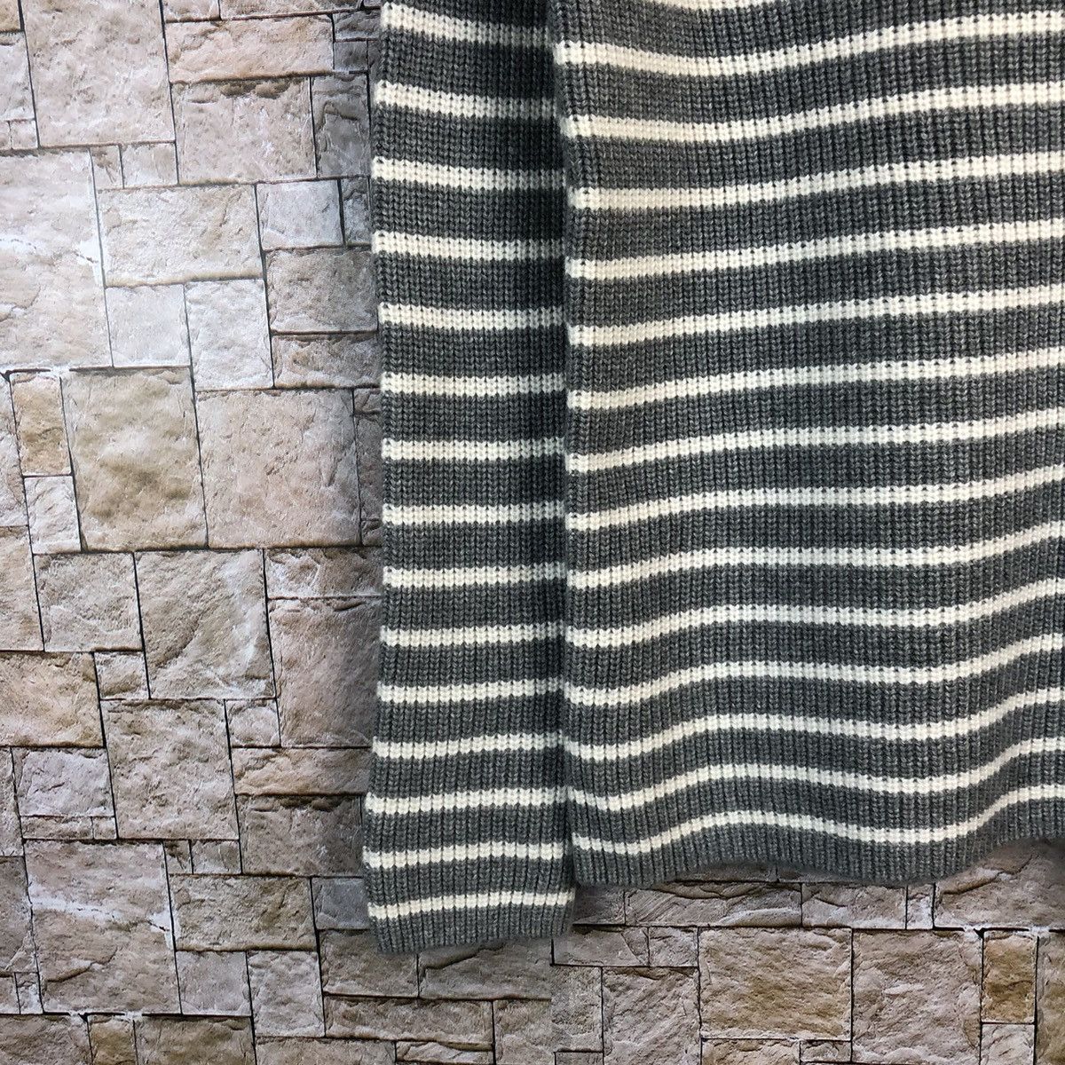 Gap × Homespun Knitwear × OVER THE STRiPES Gap Stripe Grey Knitwear #A173 Size M / US 6-8 / IT 42-44 - 7 Thumbnail