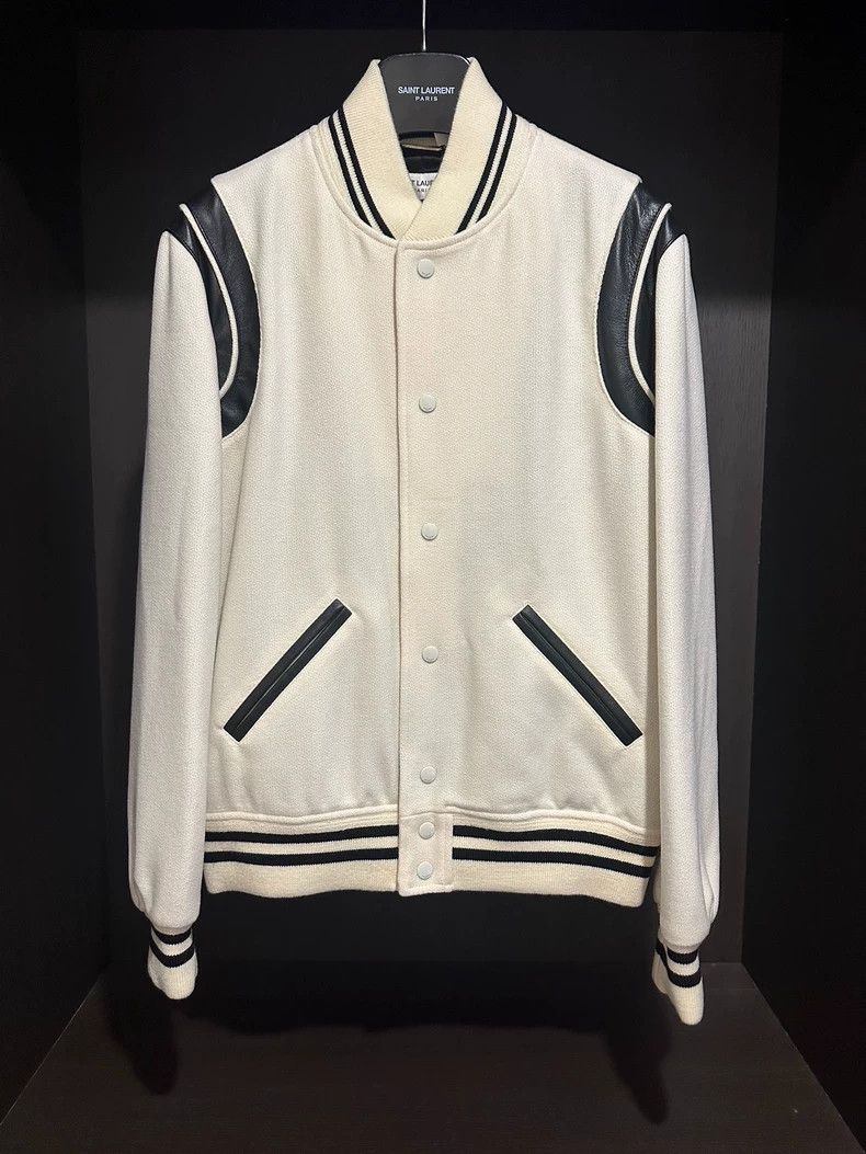 Saint Laurent Paris Saint Laurent Paris white Teddy jacket 2505-Nextarrow Size US M / EU 48-50 / 2 - 1 Thumbnail