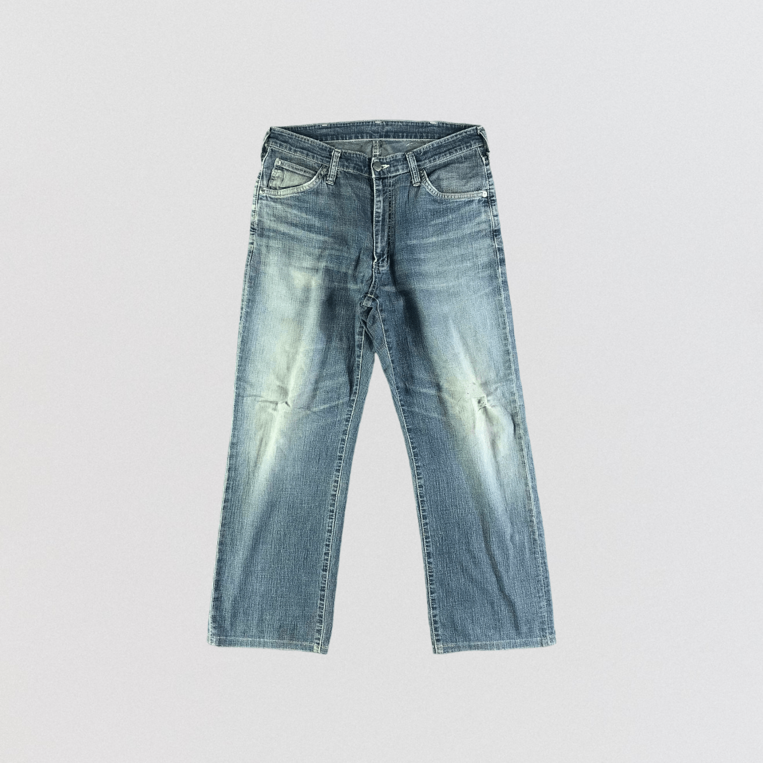 image of Vintage Blue Wash Wrangler Jeans-Jm3228, Men's