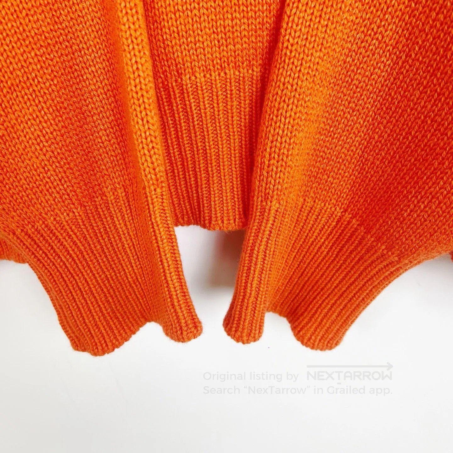 Prada Prada Orange Cashmere Knit Logo Sweater. Size M / US 6-8 / IT 42-44 - 6 Thumbnail