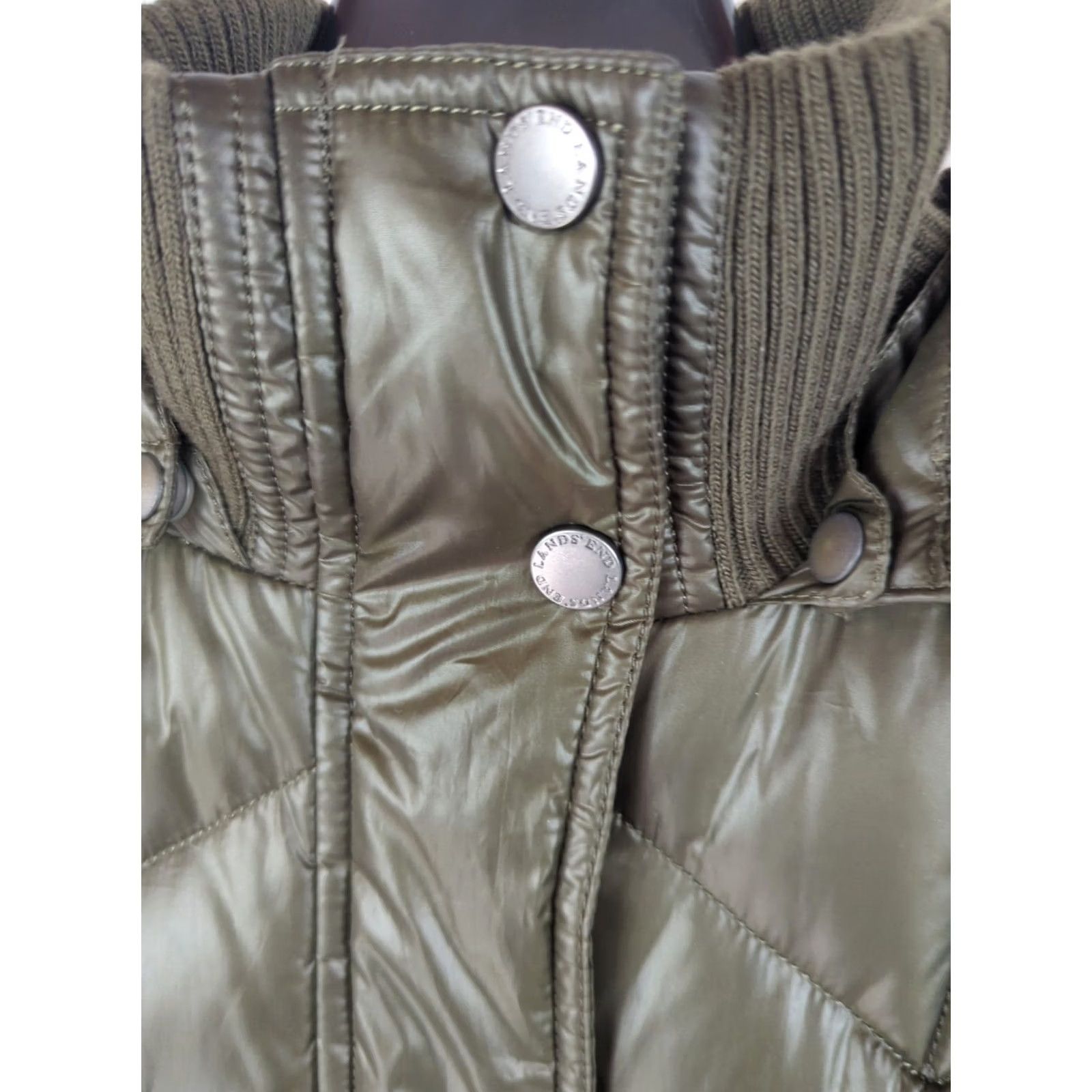 Lands' End Lands' End Brown Hooded Down Puffer Long Parka Jacket Womens XS Parka Hooded Insulated Down 2-4 Winter Women's Size XS / US 0-2 / IT 36-38 - 5 Thumbnail