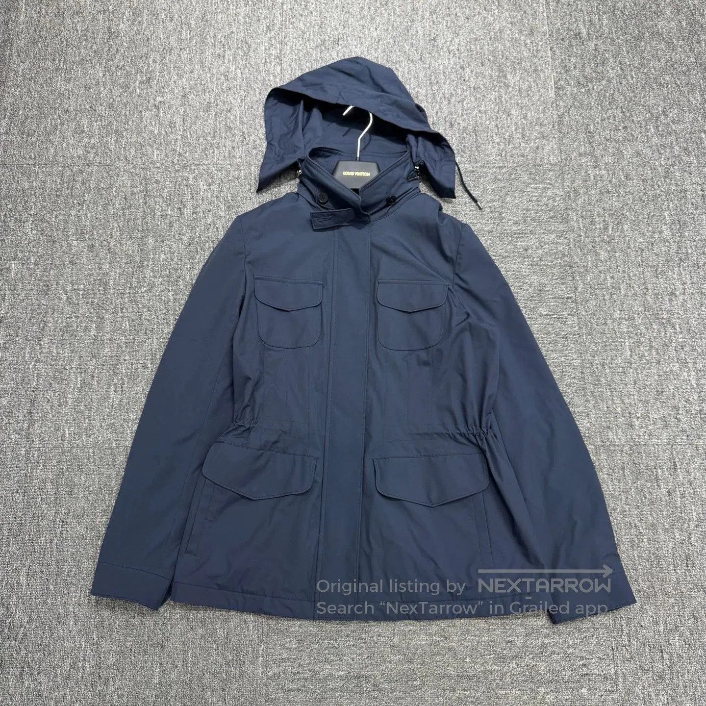 Loro Piana Blue Hooded Jacket with Multiple Pockets . Size US S / EU 44-46 / 1 - 1 Thumbnail