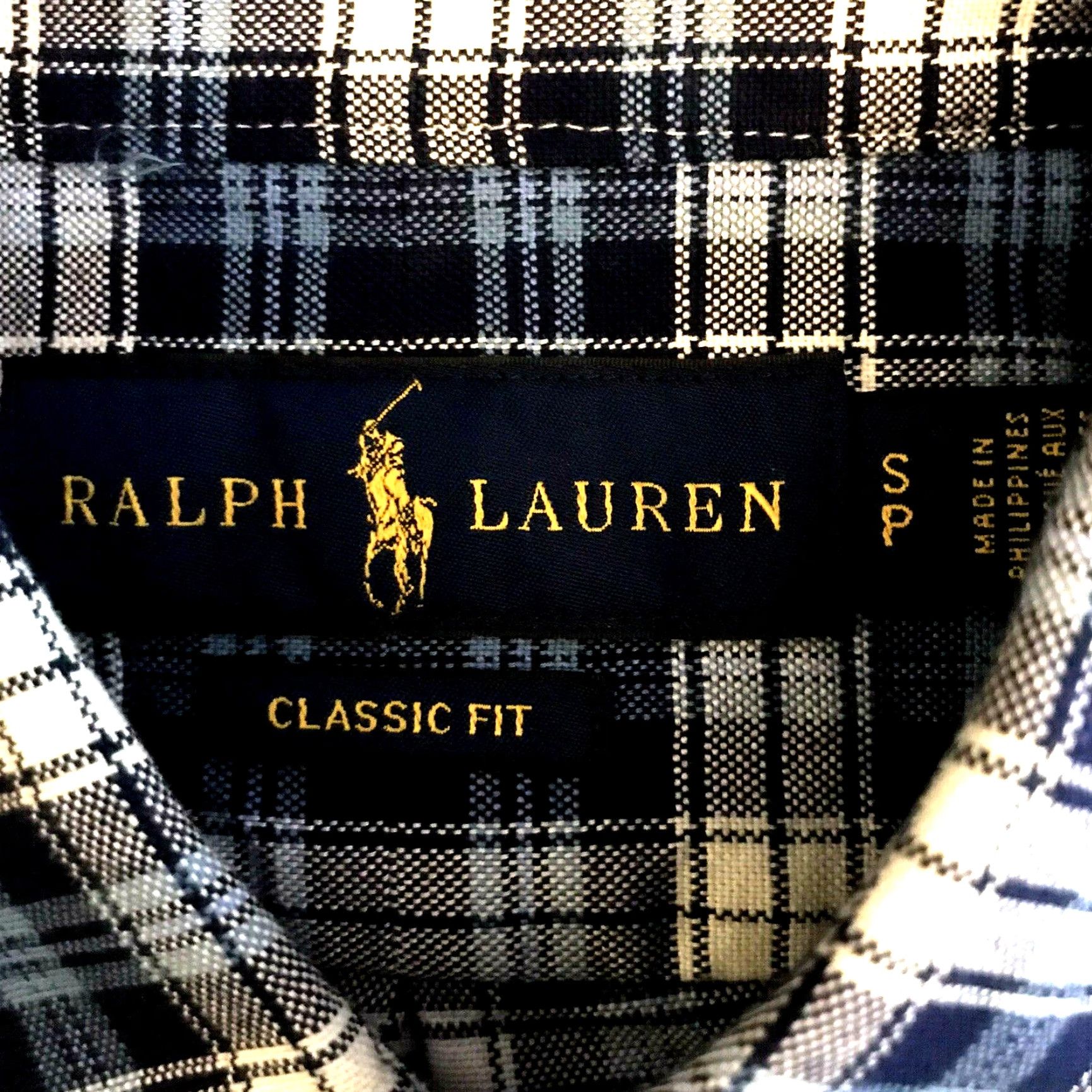Ralph Lauren Ralph Lauren Oxford Shirt Mens Sz Small Windowpane Plaid Blue Logo Button-Up Classic Fit Casual Size US S / EU 44-46 / 1 - 2 Thumbnail