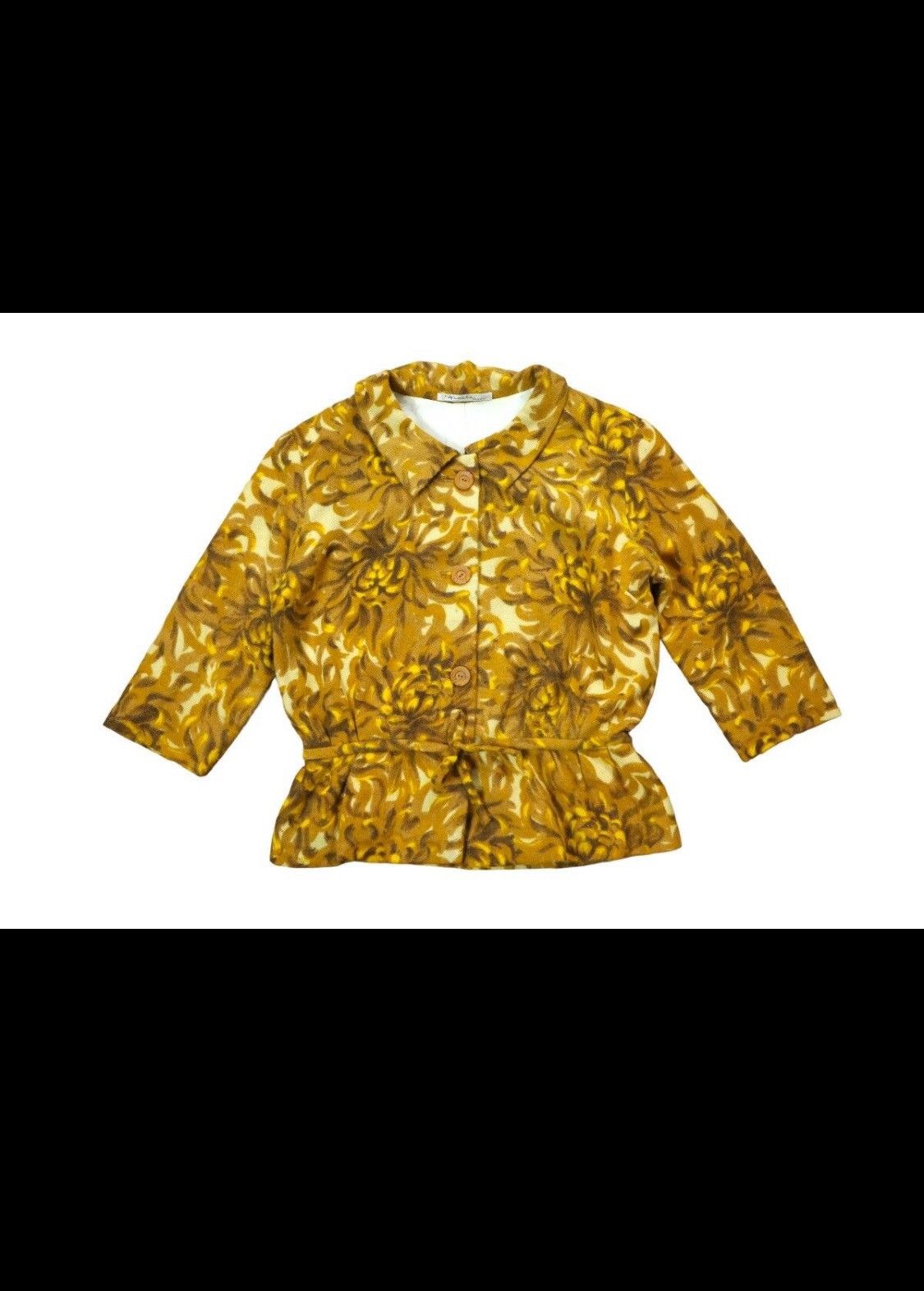 Designer × Japanese Brand × Vintage Manabe TAMAMATSU Florals print Shirt, Blouses Size S / US 4 / IT 40 - 1 Thumbnail