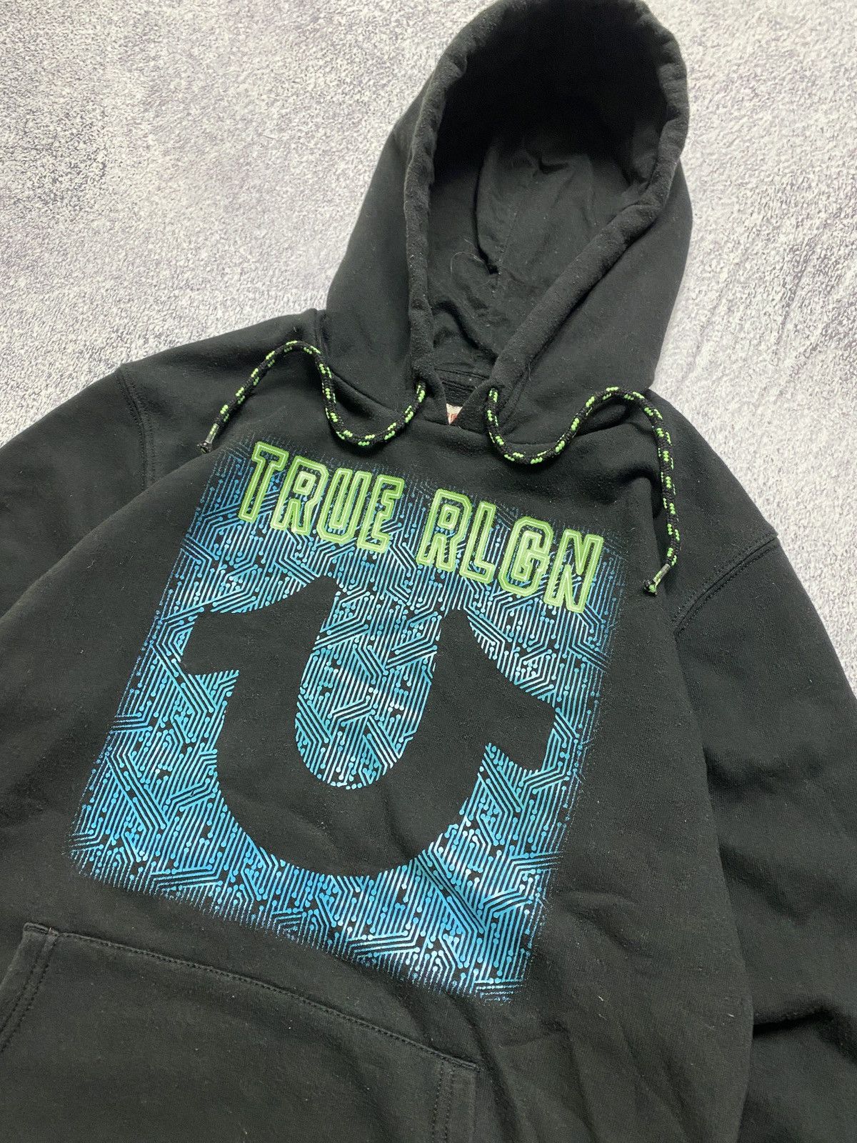 True Religion × Vintage True Religion Hoodie Big Logo Y2k Size US S / EU 44-46 / 1 - 4 Thumbnail