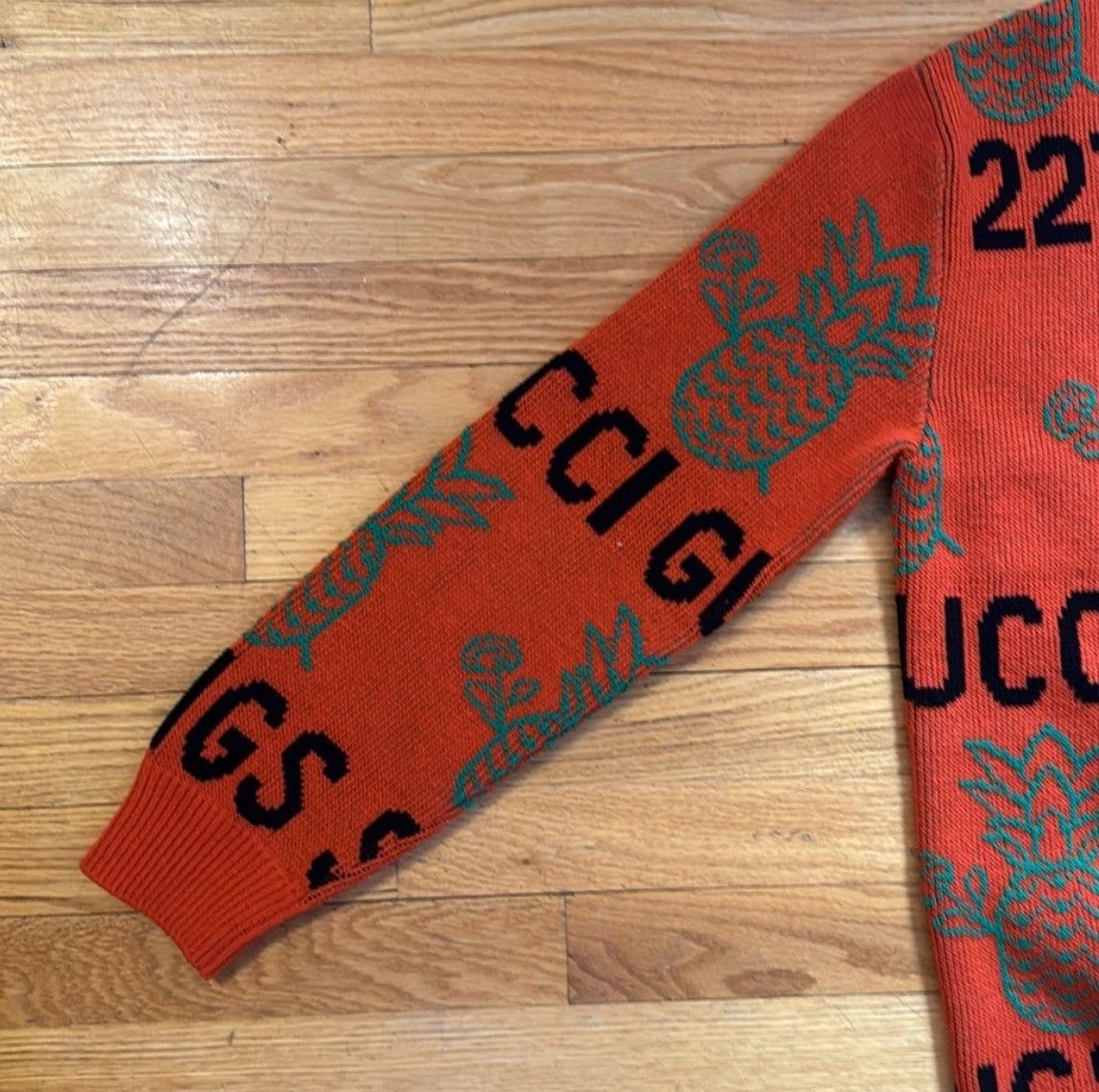 Gucci Gucci Jacquard Pineapple Orange Sweater (Rare) Size US XS / EU 42 / 0 - 3 Thumbnail