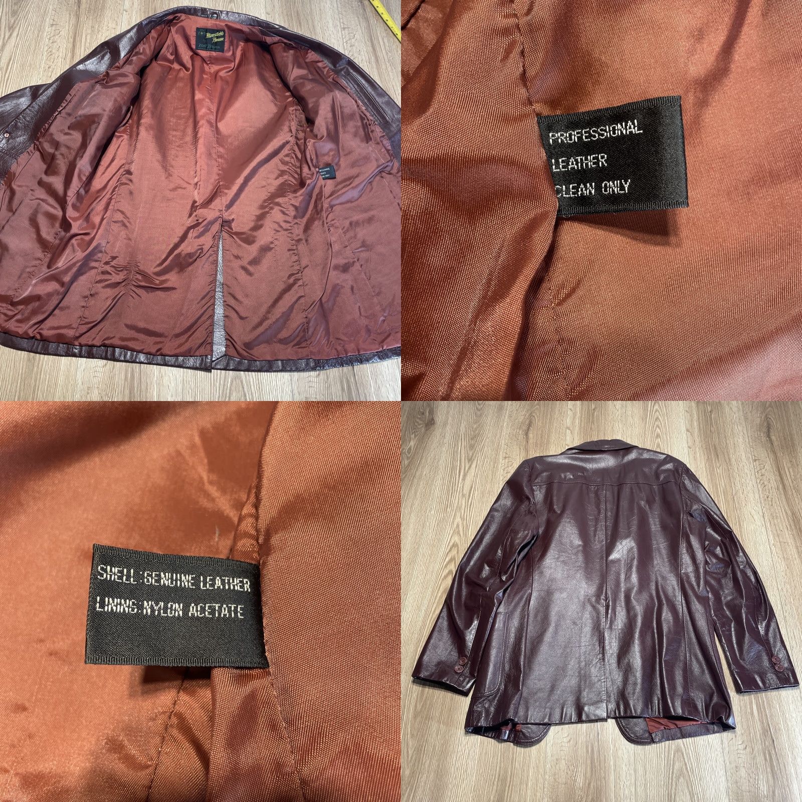 Vintage VINTAGE House Men Leather Jacket Coat Size 44 Brown 90s Casual Mens Size US S / EU 44-46 / 1 - 8 Thumbnail