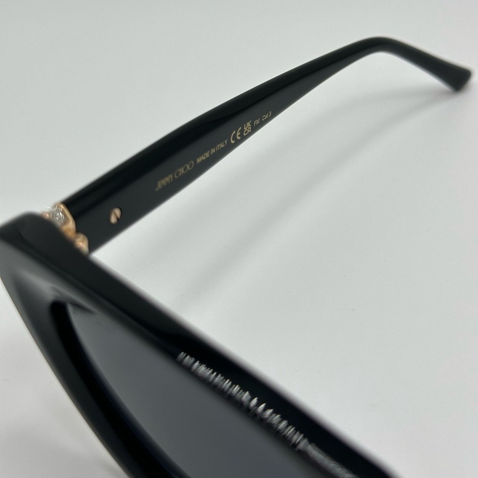 Jimmy Choo NEW JIMMY CHOO ADDY/S 0807 IR Black/Grey Women Sunglasses Size ONE SIZE - 5 Thumbnail