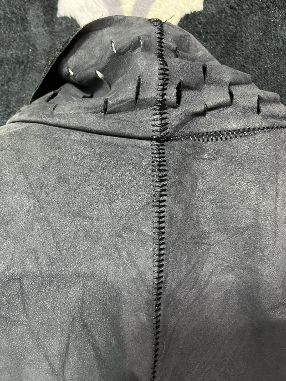Isaac Sellam Experience Distressed cut Calfskin leather vest Size US M / EU 48-50 / 2 - 8 Thumbnail
