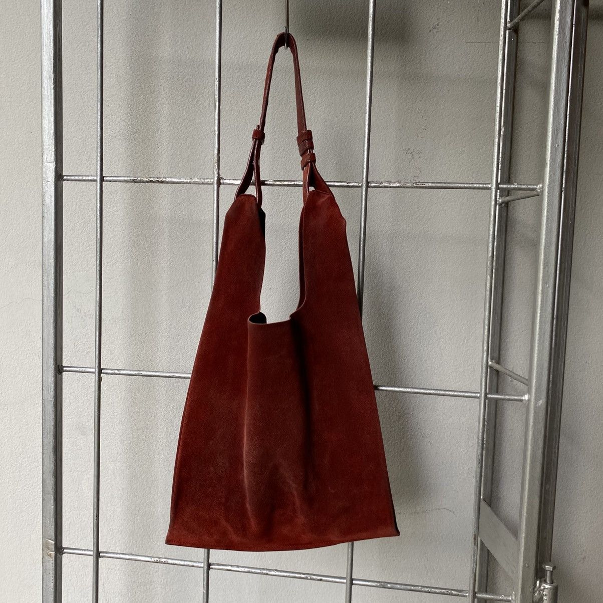 Jil Sander JIL SANDER Red Suede Shoulder Bag Size ONE SIZE - 1 Thumbnail