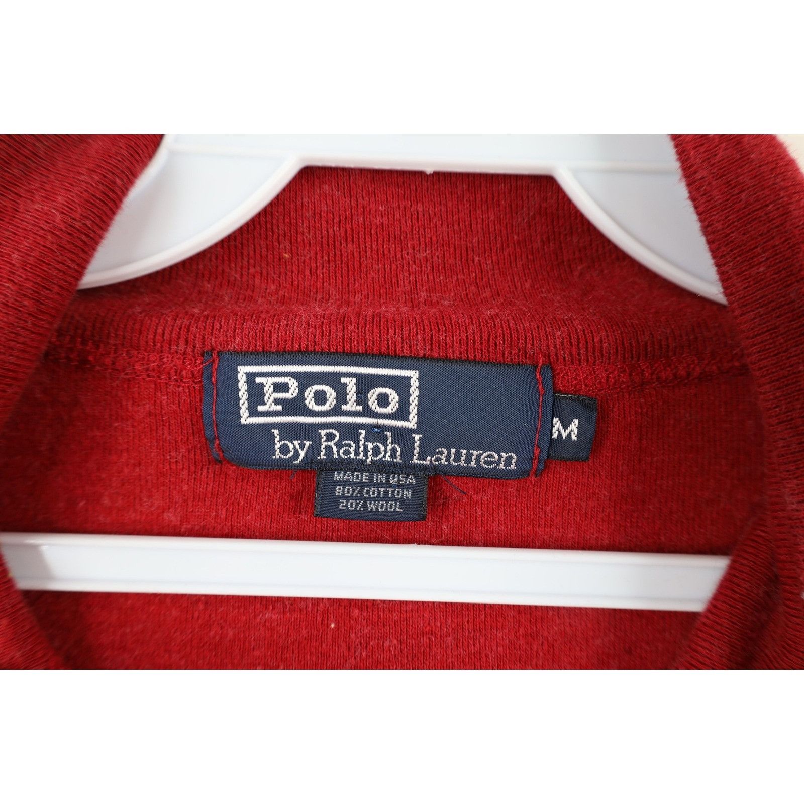 Polo Ralph Lauren Vintage 90s Ralph Lauren Block Letter Wool Knit Sweater Size US M / EU 48-50 / 2 - 7 Thumbnail