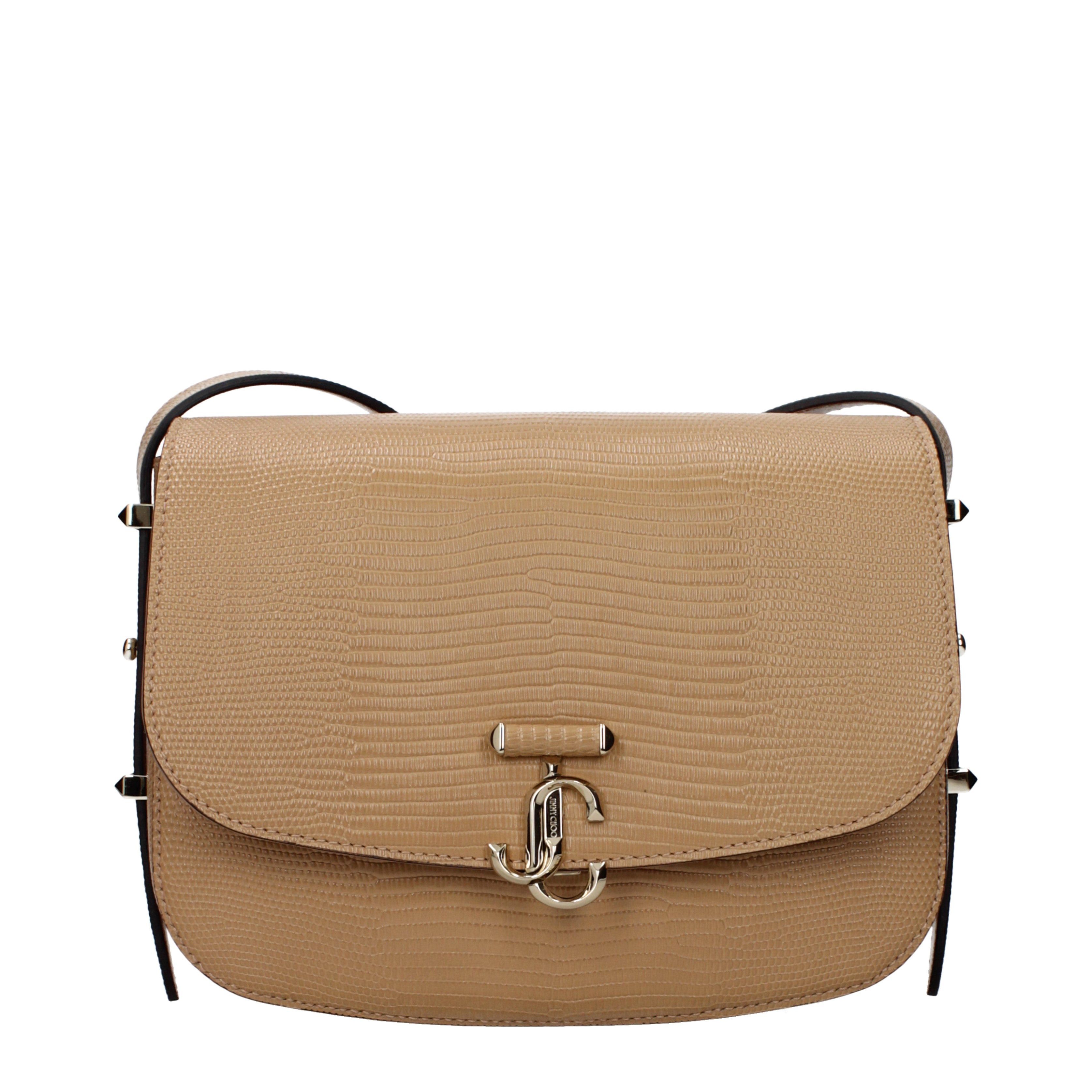 Jimmy Choo Jimmy Choo Crossbody Bags Women Leather Brown/Cookie Size ONE SIZE - 1 Thumbnail