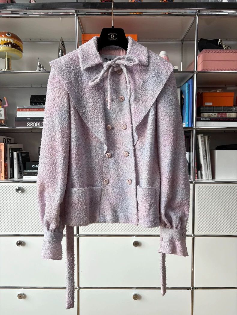 Chanel Chanel Gradient Purple Ruffled Bow Jacket - dmc Size US M / EU 48-50 / 2 - 1 Thumbnail