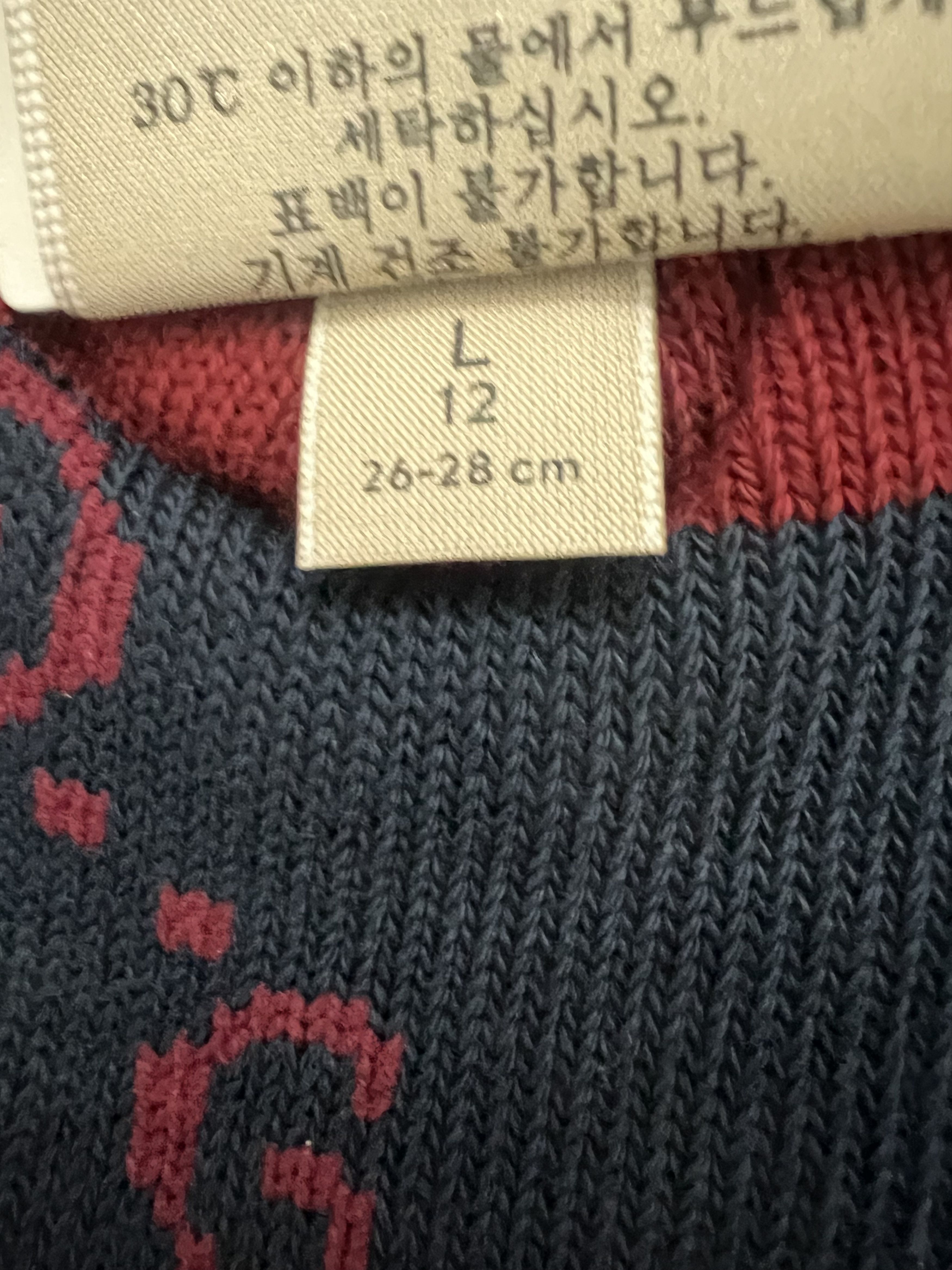 Gucci GUCCI - GG PRINT SOCKS, BLUE/RED, SIZE L Size ONE SIZE - 3 Thumbnail