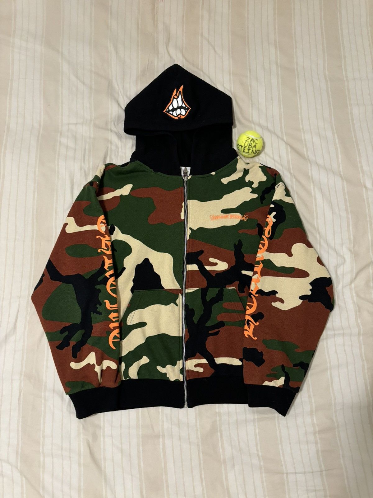 Chrome Hearts Chrome Hearts Matty Boy 'Caution' Thermal Zip