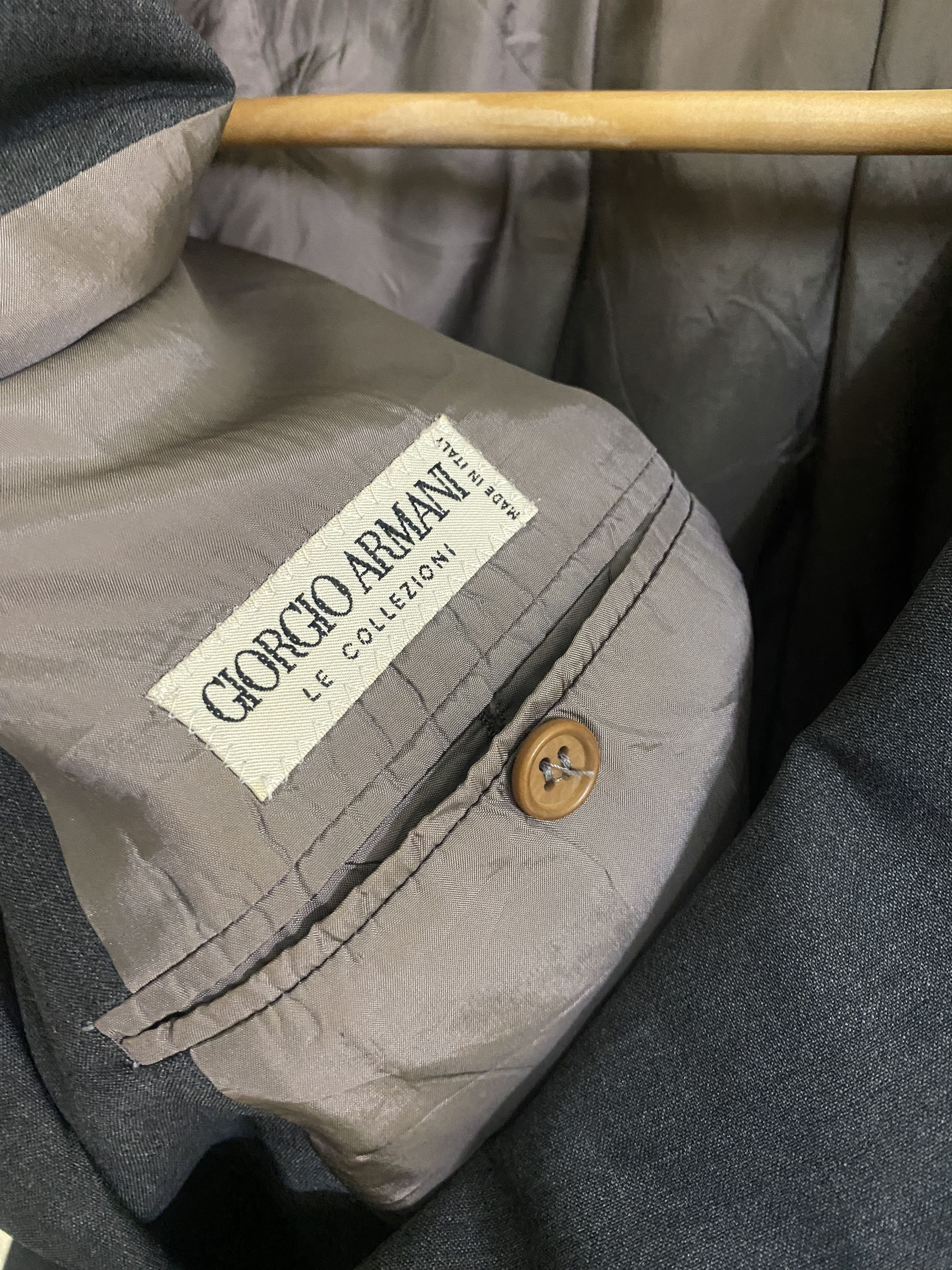 Giorgio Armani 90s Giorgio Armani Grey Blazer Made in Italy Size 42L - 4 Thumbnail