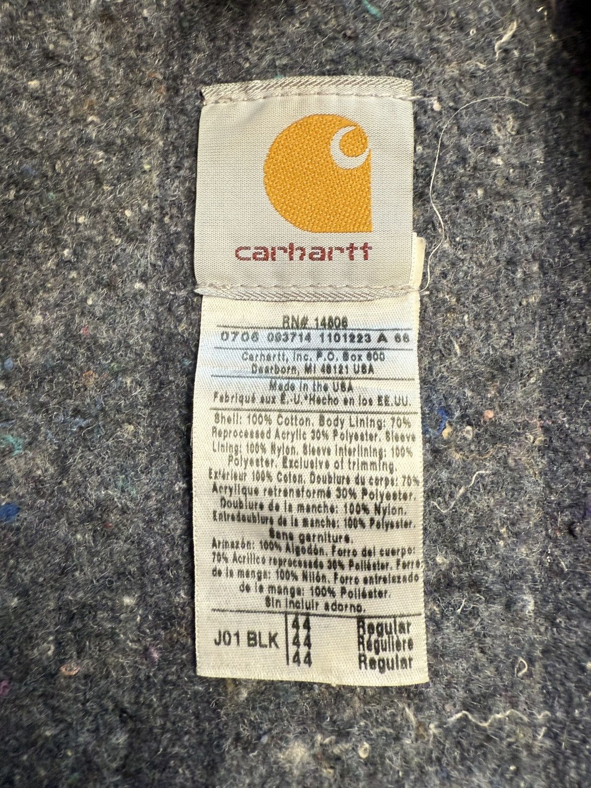 Carhartt Carhartt Detroit Jacket Black ATR Lime Maintenance Services Size US L / EU 52-54 / 3 - 21 Thumbnail