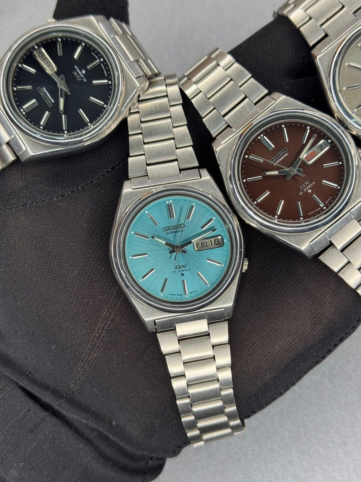 Designer Lot off 5 watches Seiko DX 7009 men’s wrist watch Size 36 - 4 Thumbnail