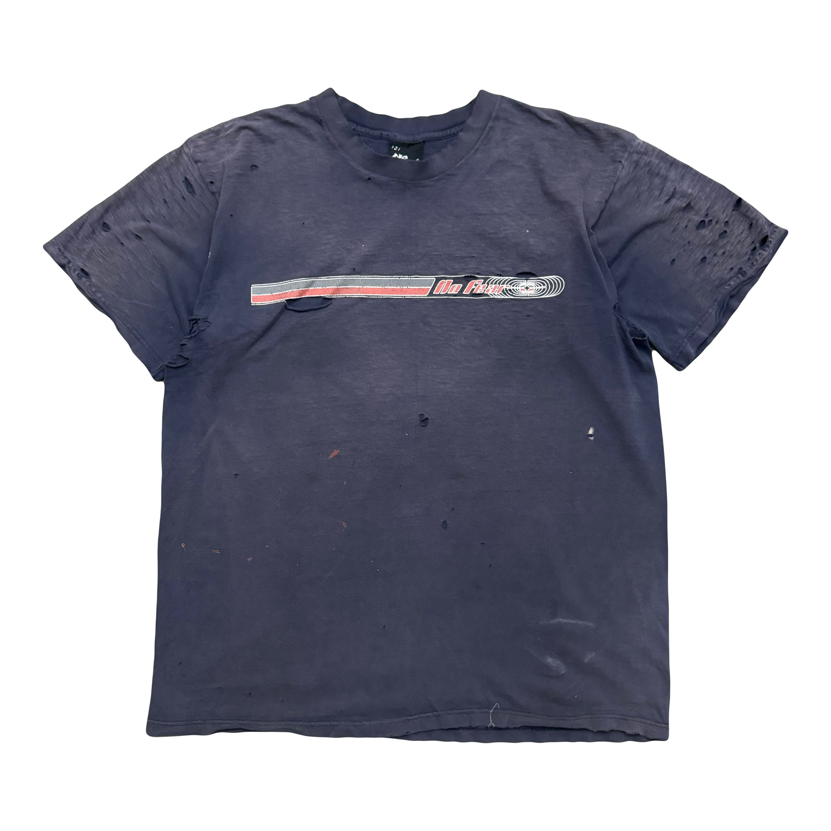 No Fear × Vintage VTG 90s Thrashed Super Faded No Fear Distressed T Shirt Size US XL / EU 56 / 4 - 1 Thumbnail