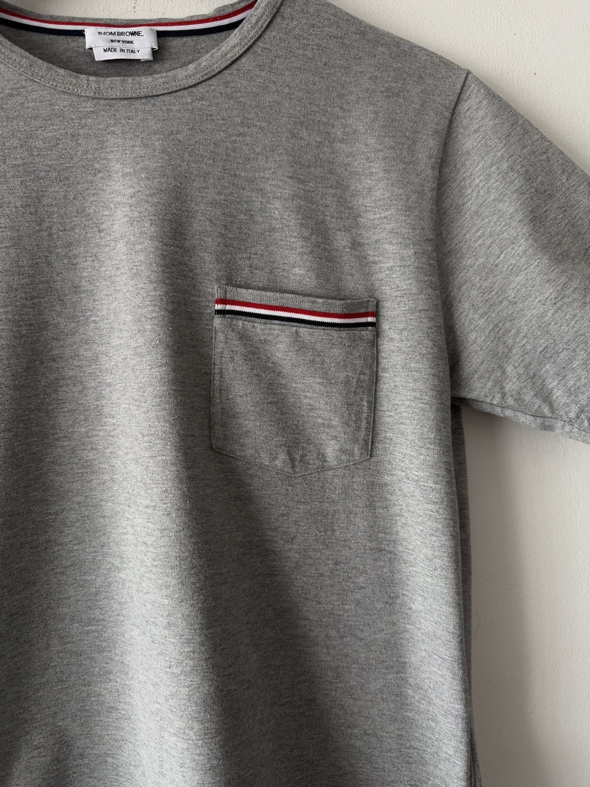 Thom Browne 🔥🔥 Thom Browne Grey Cotton T-Shirt Size US S / EU 44-46 / 1 - 3 Thumbnail