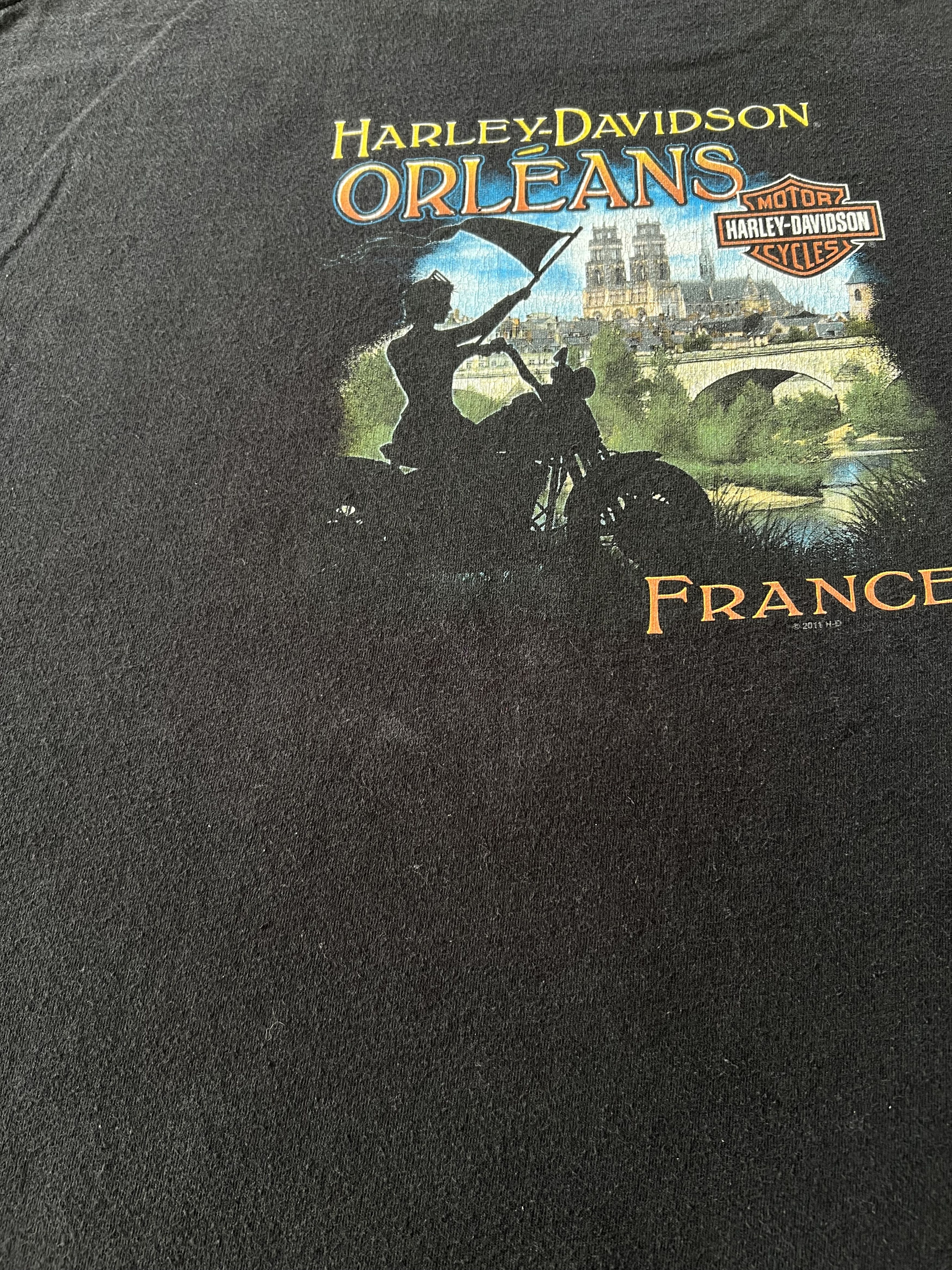 Harley Davidson Vintage 2011 Harley Davidson Sexy Girl Flame Fire T-shirt Size US XL / EU 56 / 4 - 15 Thumbnail