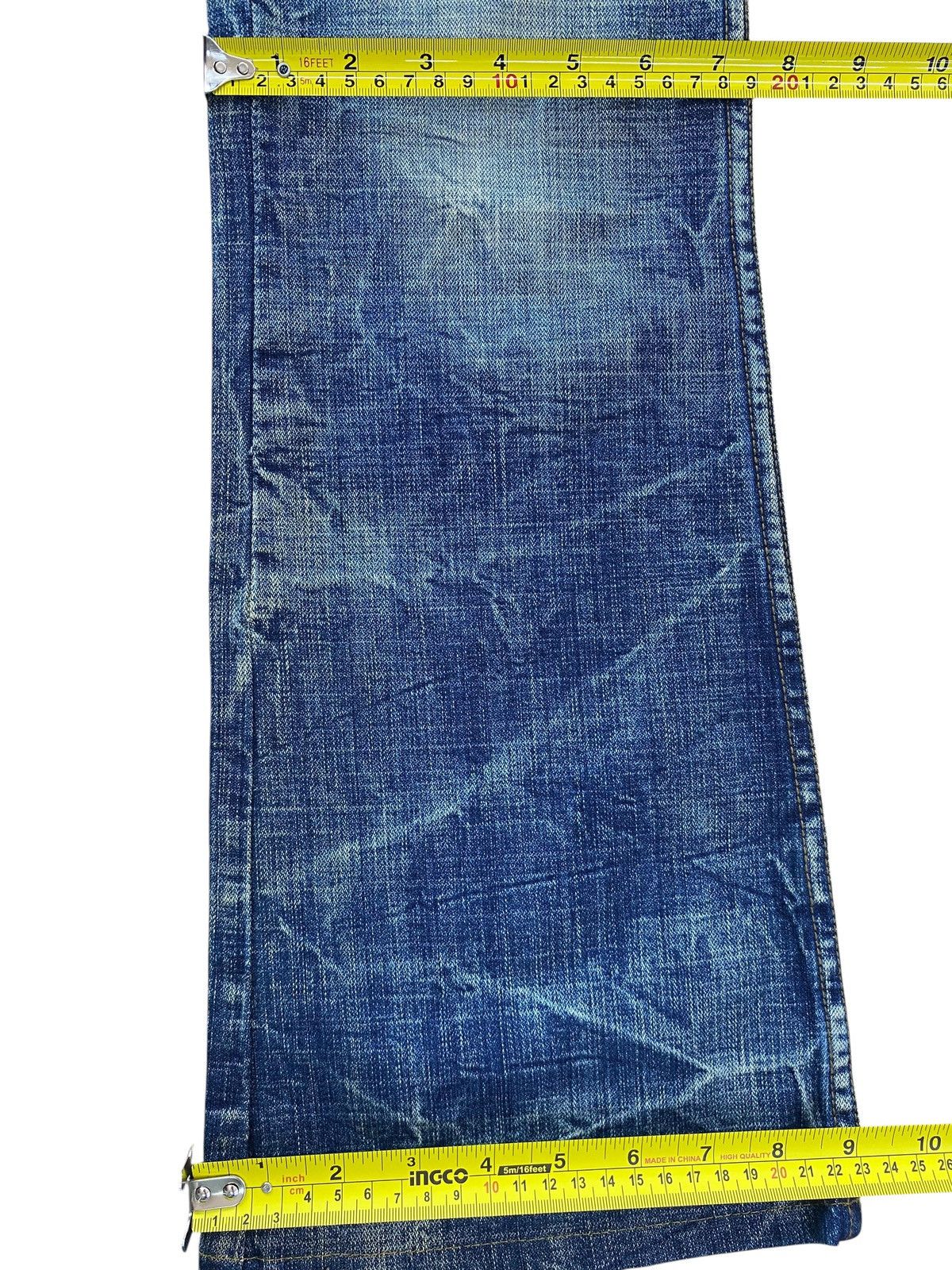 Transit Transit Faded Wash Honey Comb Style Flare Jeans Size US 30 / EU 46 - 9 Thumbnail