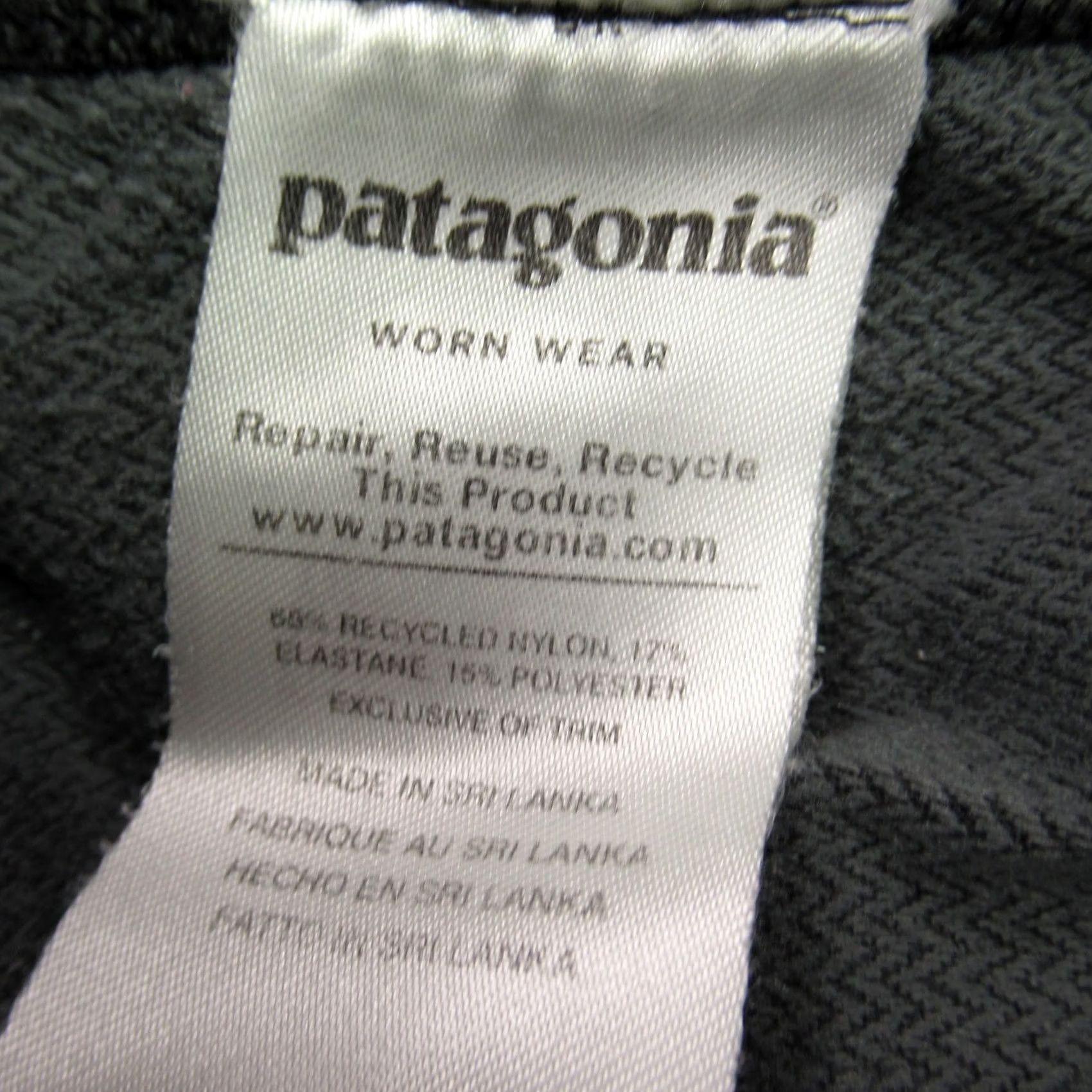 Patagonia Patagonia Leggings Womens M Workout Gym Stretch Lightweight Gray Black Size 32" / US 10 / IT 46 - 4 Thumbnail
