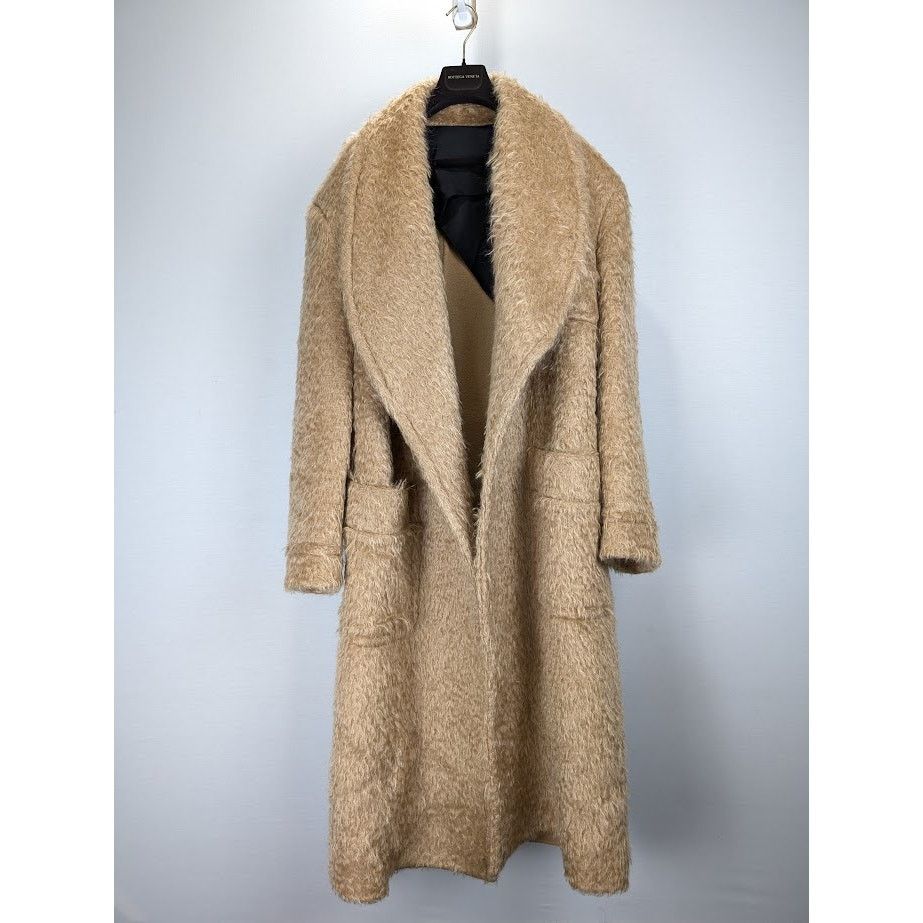 Bottega Veneta o1rshd1 Split Wool Mohair Coat in Paper Bag Size US M / EU 48-50 / 2 - 1 Thumbnail