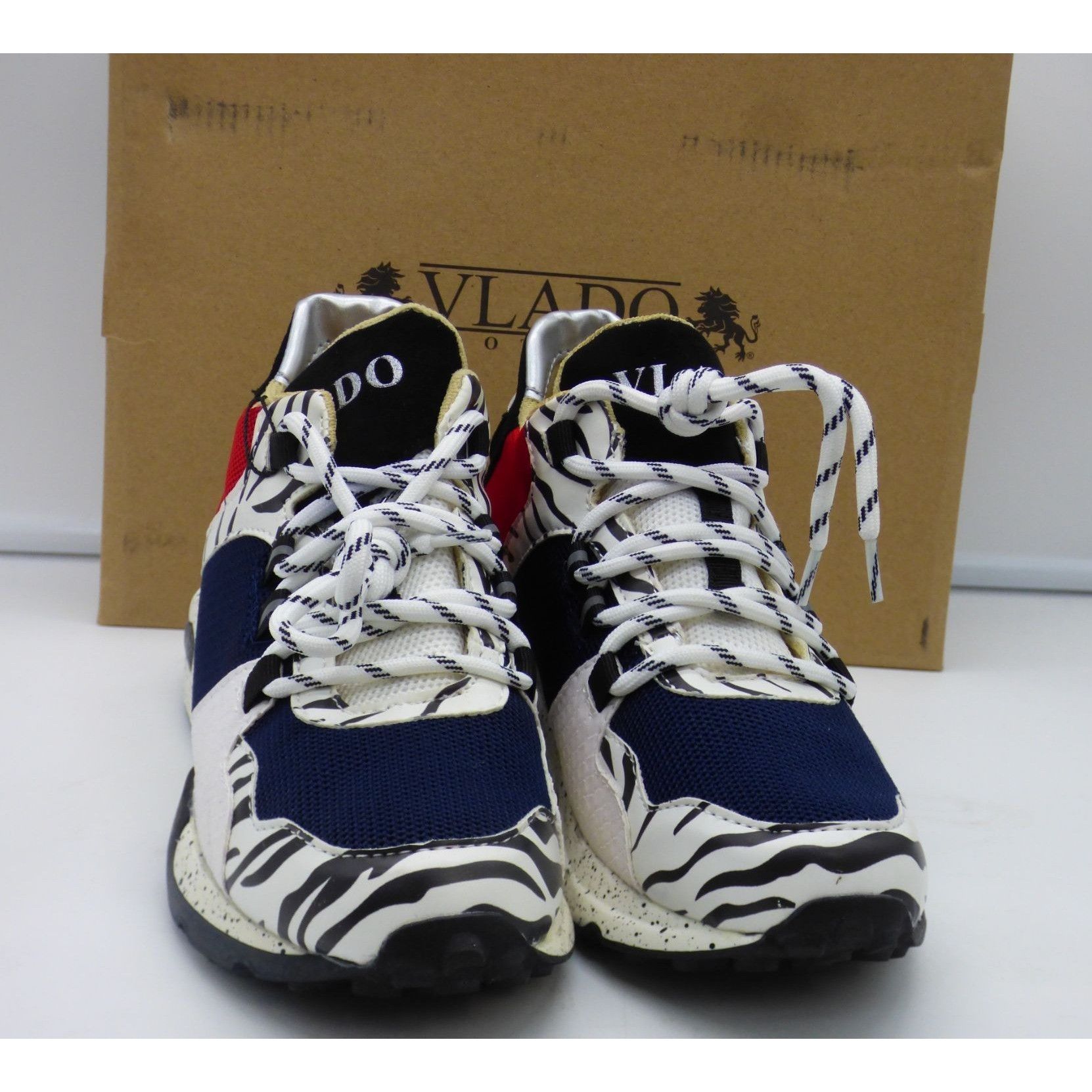 Vlado Vlado Women’s Cleo Athletic Shoe - White / Multi, Sz. 6 Size US 6 / IT 36 - 4 Thumbnail