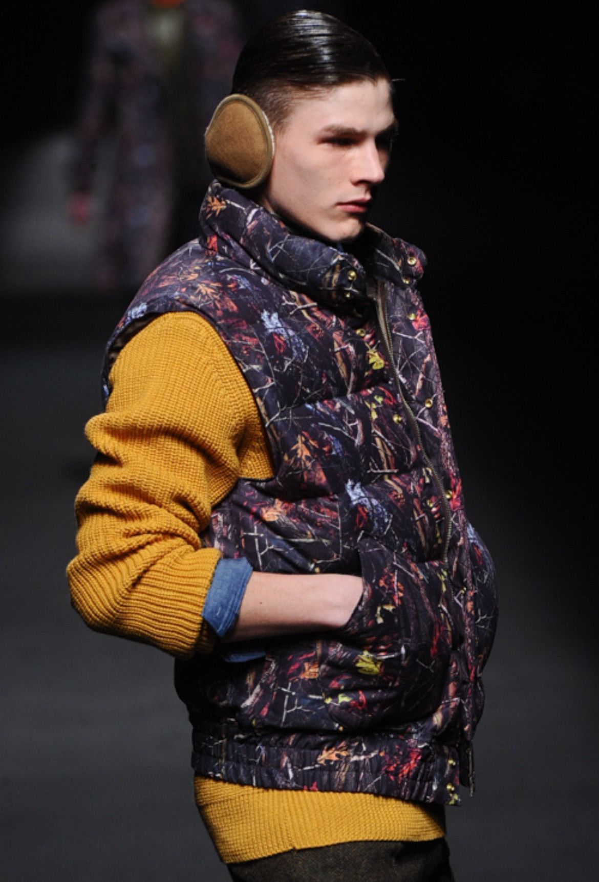 Mr. Gentleman × PHENOMENON FW14 Cableknit Mustard Sweater Size US L / EU 52-54 / 3 - 6 Thumbnail