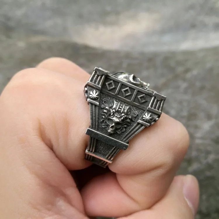 Japanese Brand × Vintage Skull square ring Size ONE SIZE - 1 Thumbnail