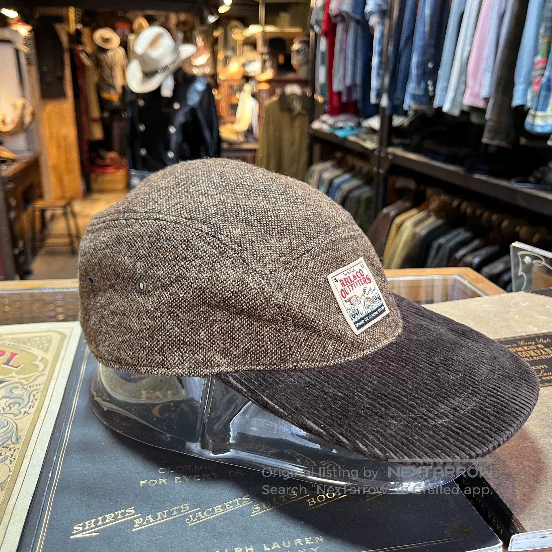 RRL Ralph Lauren brown corduroy duckbill cap by RRL. Size ONE SIZE - 2 Thumbnail