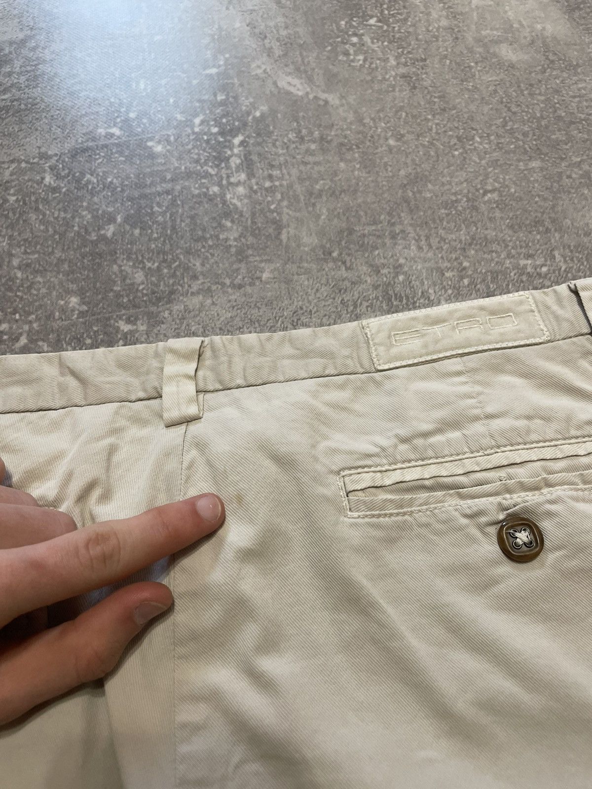 Etro × Vintage Vintage Etro Baige Cotton Shorts Size US 32 / EU 48 - 16 Thumbnail