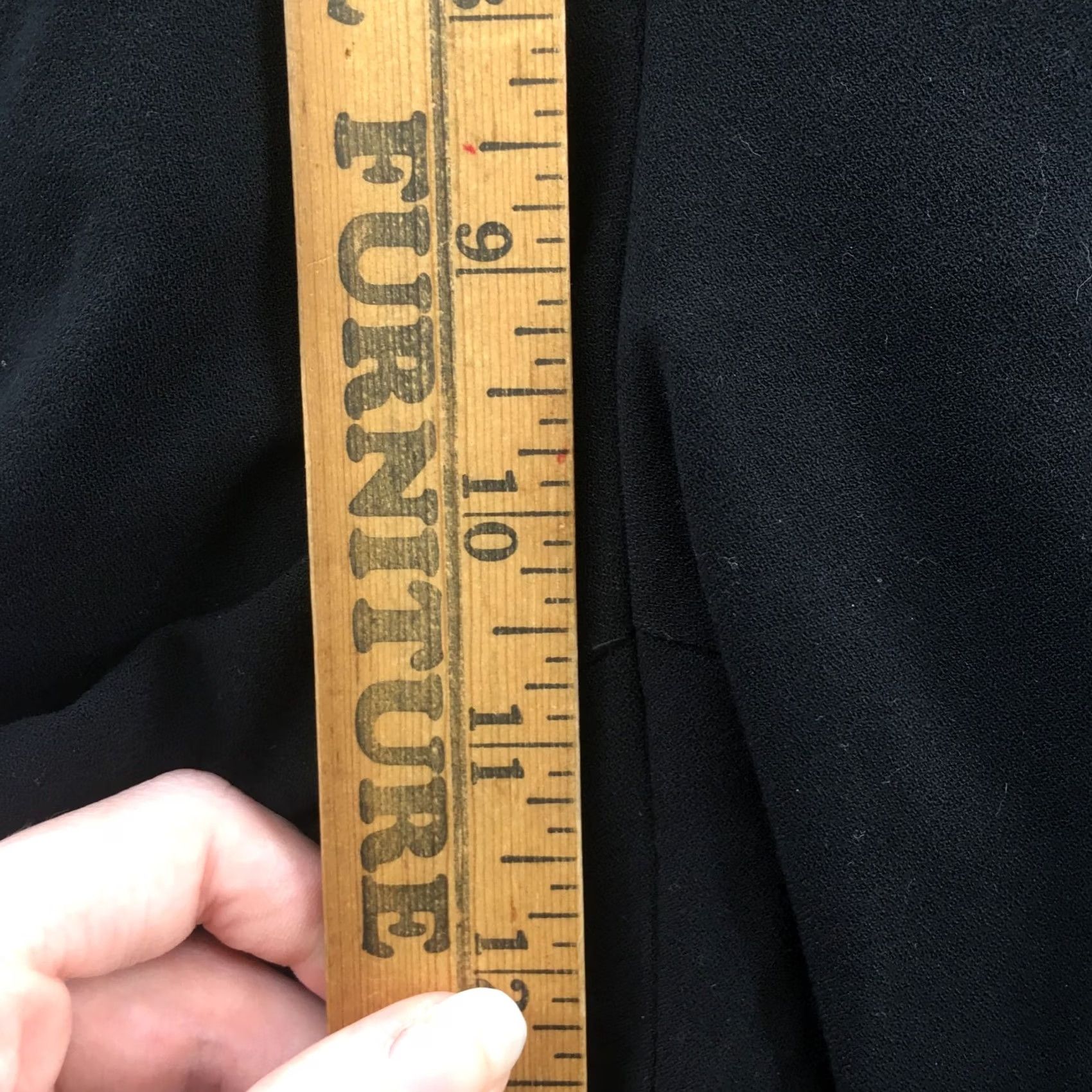 Banana Republic Banana Republic Dress Pants Womens 8 Black Mid Rise Zip Tapered Front Flat Dress Pants Size 30" / US 8 / IT 44 - 6 Thumbnail