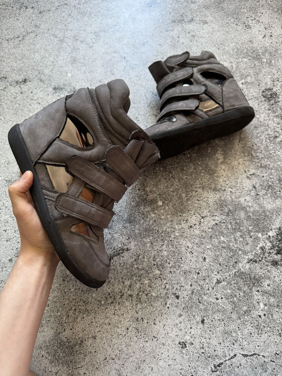 Hysteric Glamour Unbranded Isabel Marant Style Bekett Wedge Hi-Top Sneakers Size US 10 / IT 40 - 3 Thumbnail