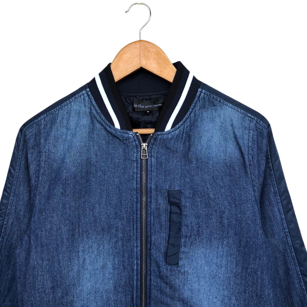 Tornado Mart 2000s japanese IN THE ATTIC homme punk denim bomber jacket Size US M / EU 48-50 / 2 - 3 Thumbnail