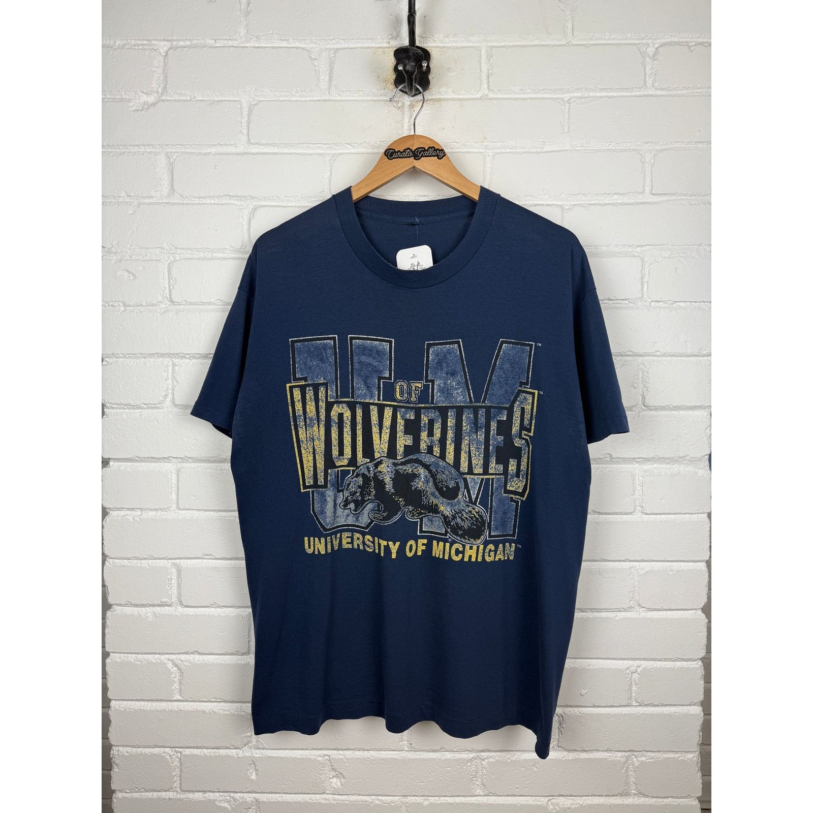 Vintage Vintage 90s University Of Michigan Wolverines Size XL Blue Size US XL / EU 56 / 4 - 1 Thumbnail