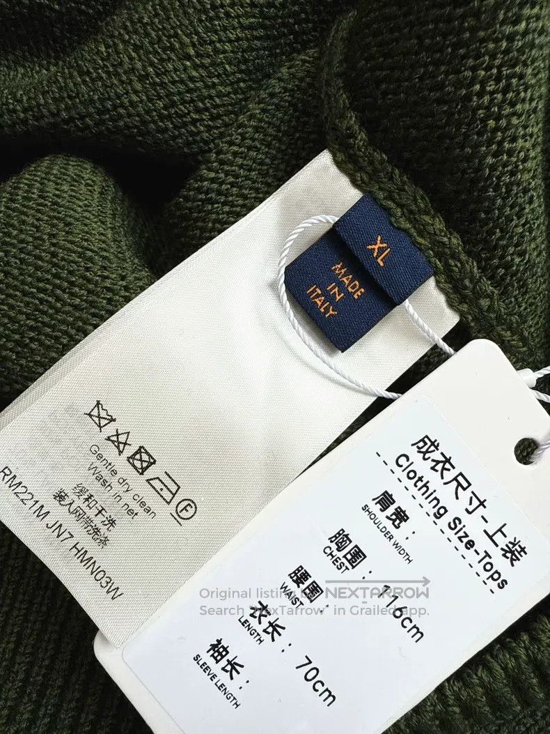 Louis Vuitton Louis Vuitton Nigo Tiger Head Retro Green Knit Cardigan sw Size US XL / EU 56 / 4 - 6 Thumbnail