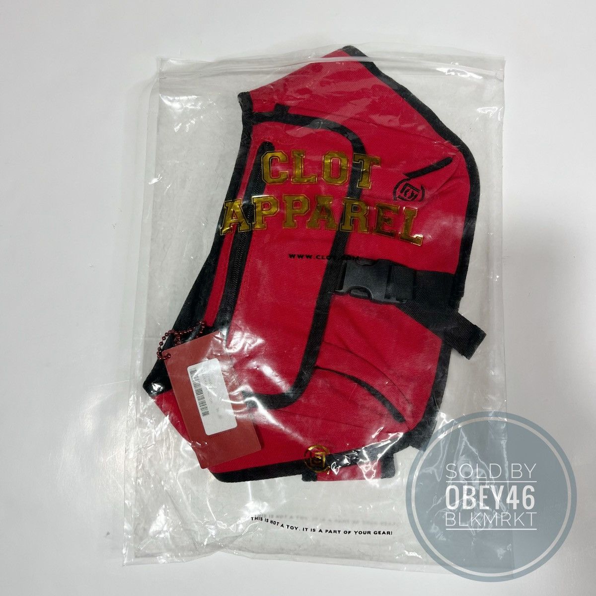 CLOT CLOT APPAREL RED SHOULDER BAG SLING Size ONE SIZE - 2 Thumbnail