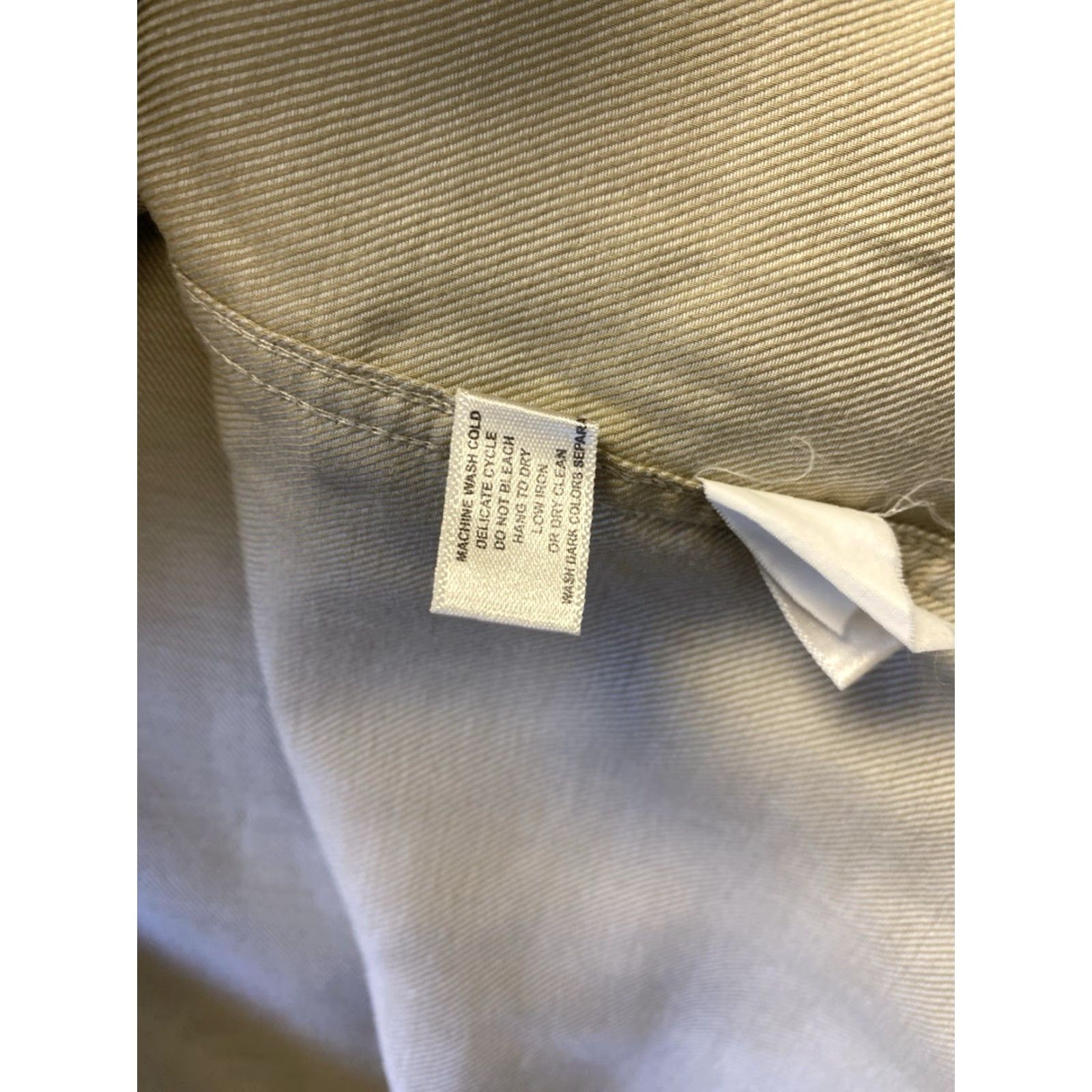 Cutter & Buck Cutter & Buck Men's Tan Long Sleeve Dress Shirt XL - Classic Fit, Button-Down, Wrinkle Resistant Size 46R - 7 Thumbnail